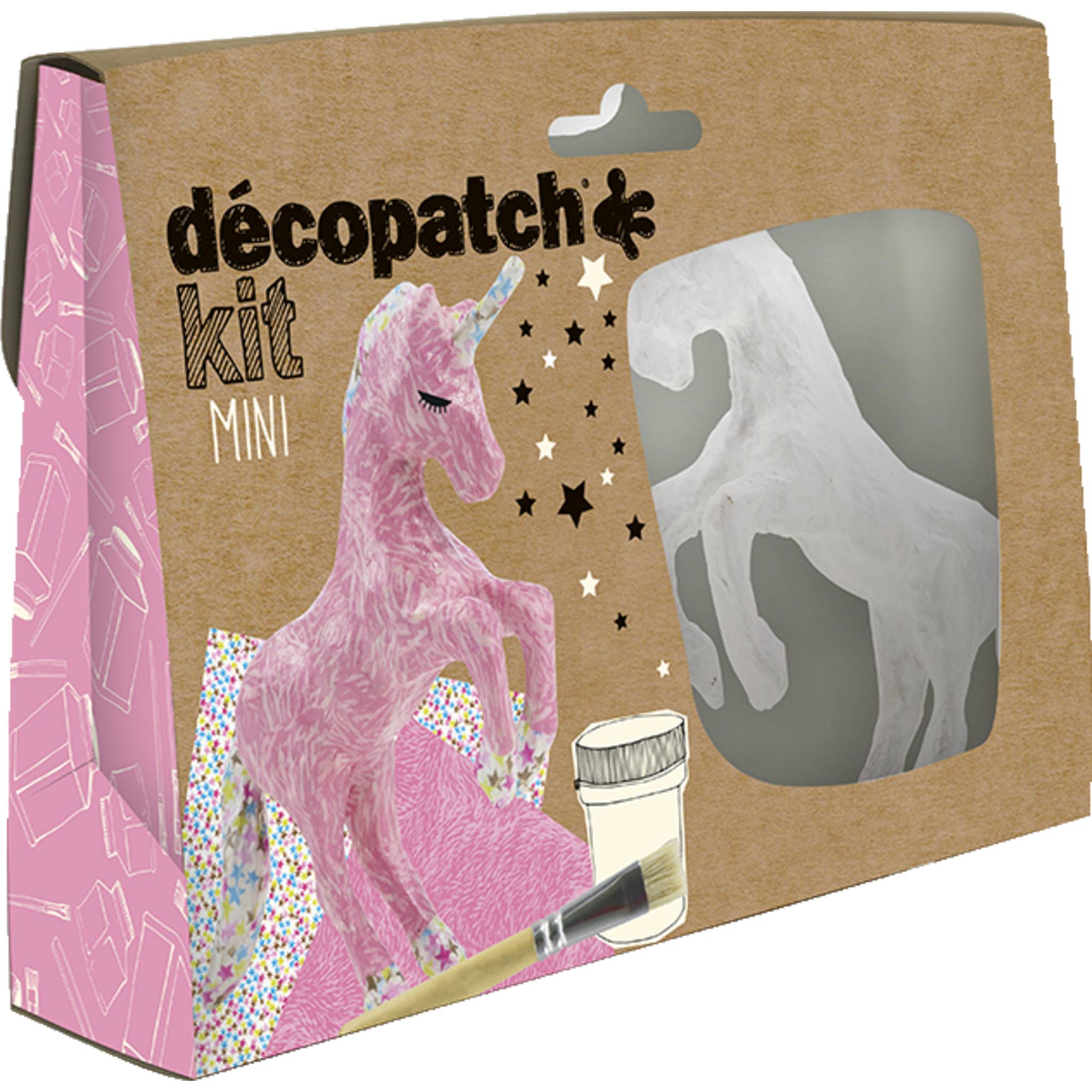 Décopatch 5x Mini-Set Einhorn - Rosa KIT009O