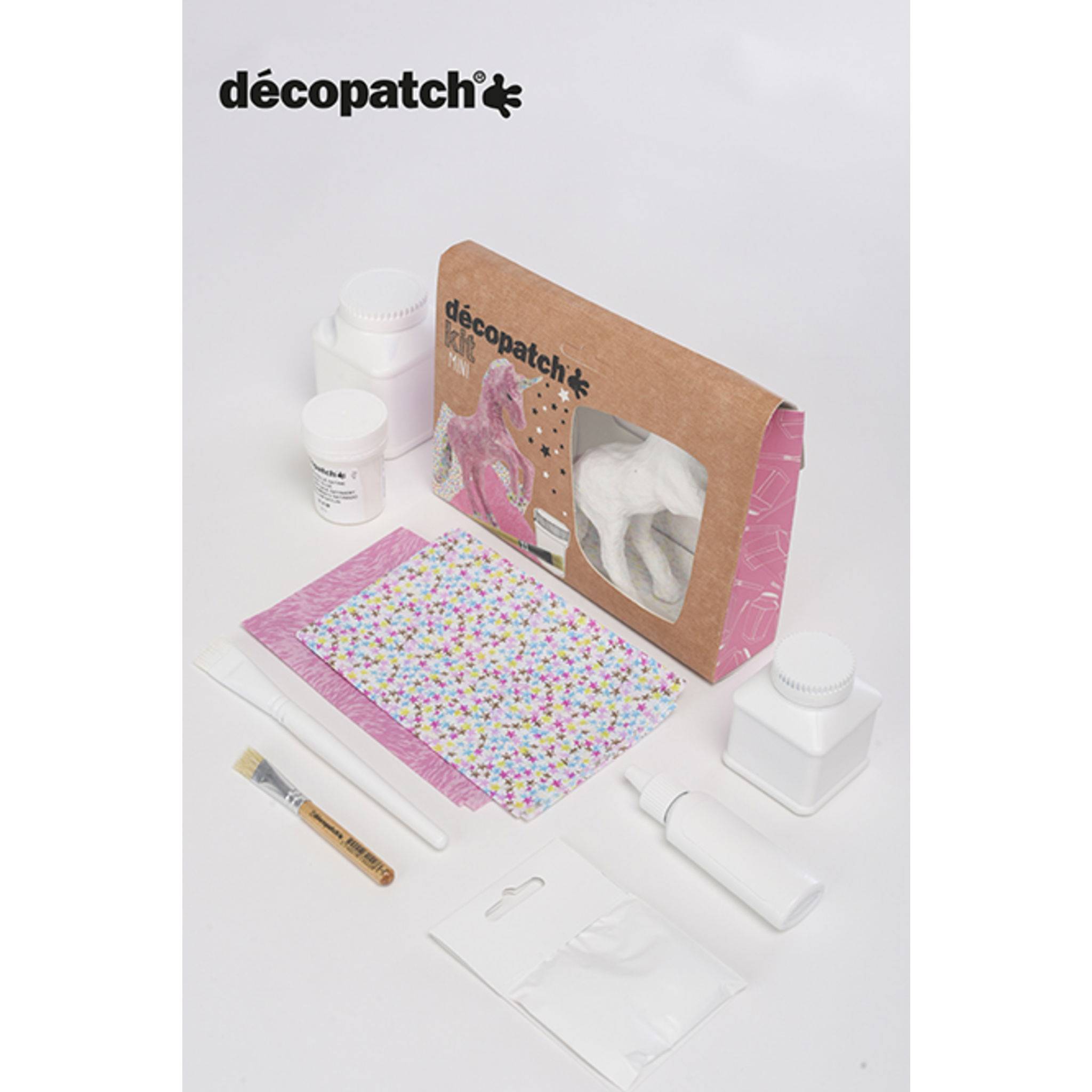 Décopatch 5x Mini-Set Einhorn - Rosa KIT009O