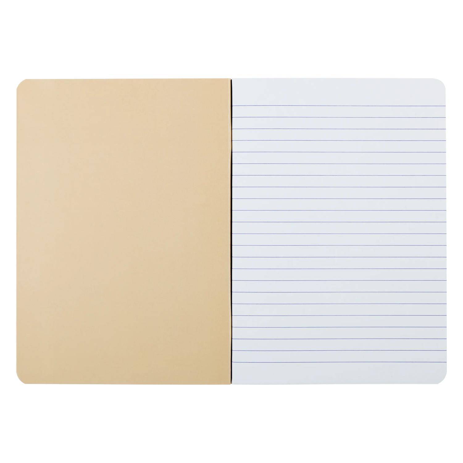 Forever 5x Notizheft A5, 48 Bl liniert Weißes RC Papier 90g - Rostorange 684865C