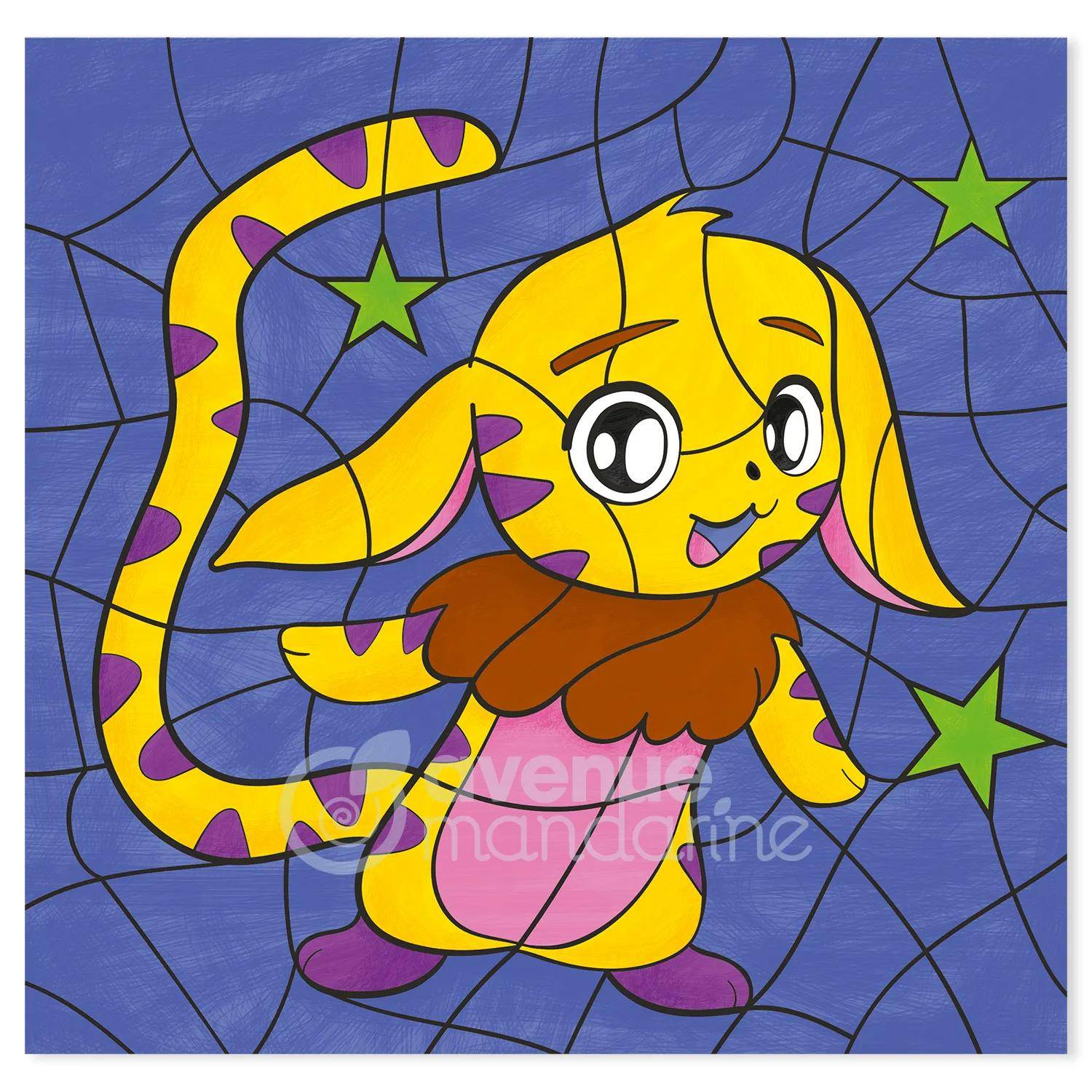 Avenue Mandarine 5x Graffy Pop Number, Manga - Mehrfarbig GY108C