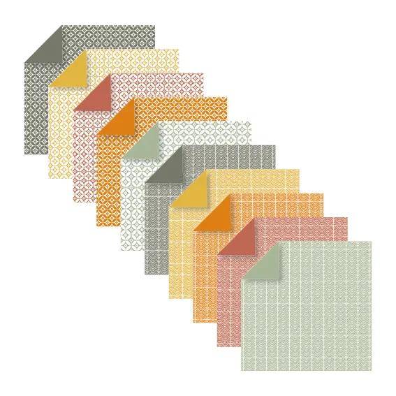 Clairefontaine 5x Origami Papiere 60 Blatt, 30 Motive Herbst - 95636C