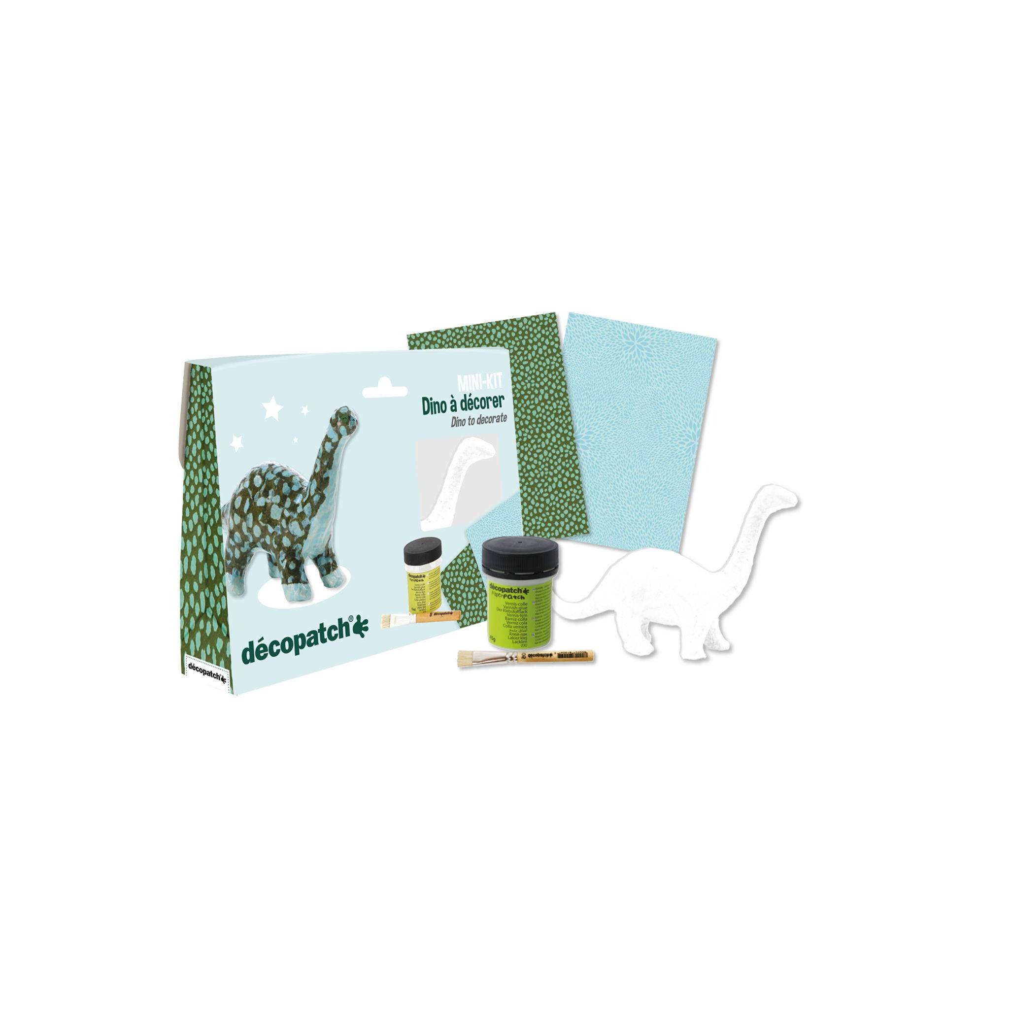 Décopatch 5x Mini-Set Dino - Blau KIT011O