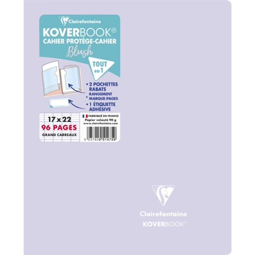 Clairefontaine 10x Koverbook Heft 17x22cm, 48 Blatt Flieder/limettengrün 951475C Clairefontaine 10x Koverbook Heft 17x22cm, 48 Blatt Flieder/limettengrün 951475C