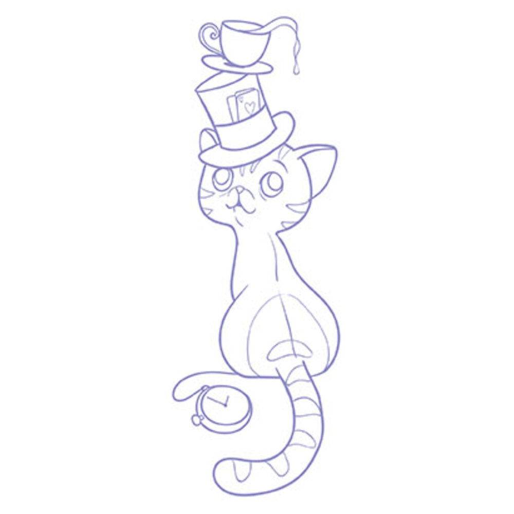 Avenue Mandarine 5x Graffy Bookmark, Katzen GY100C