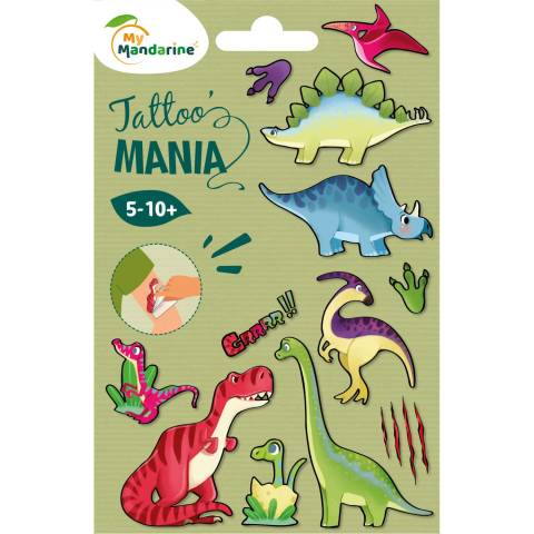 Avenue Mandarine 10x Tattoo Mania, Dinosaurier - Mehrfarbig CC059C