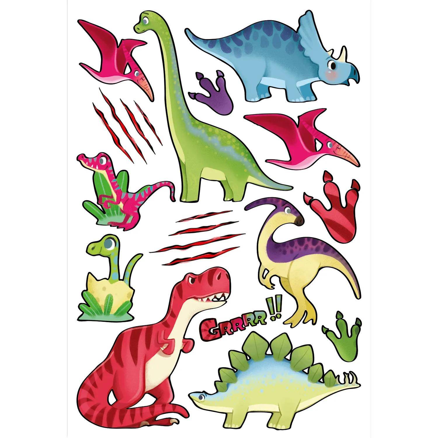 Avenue Mandarine 10x Tattoo Mania, Dinosaurier - Mehrfarbig CC059C