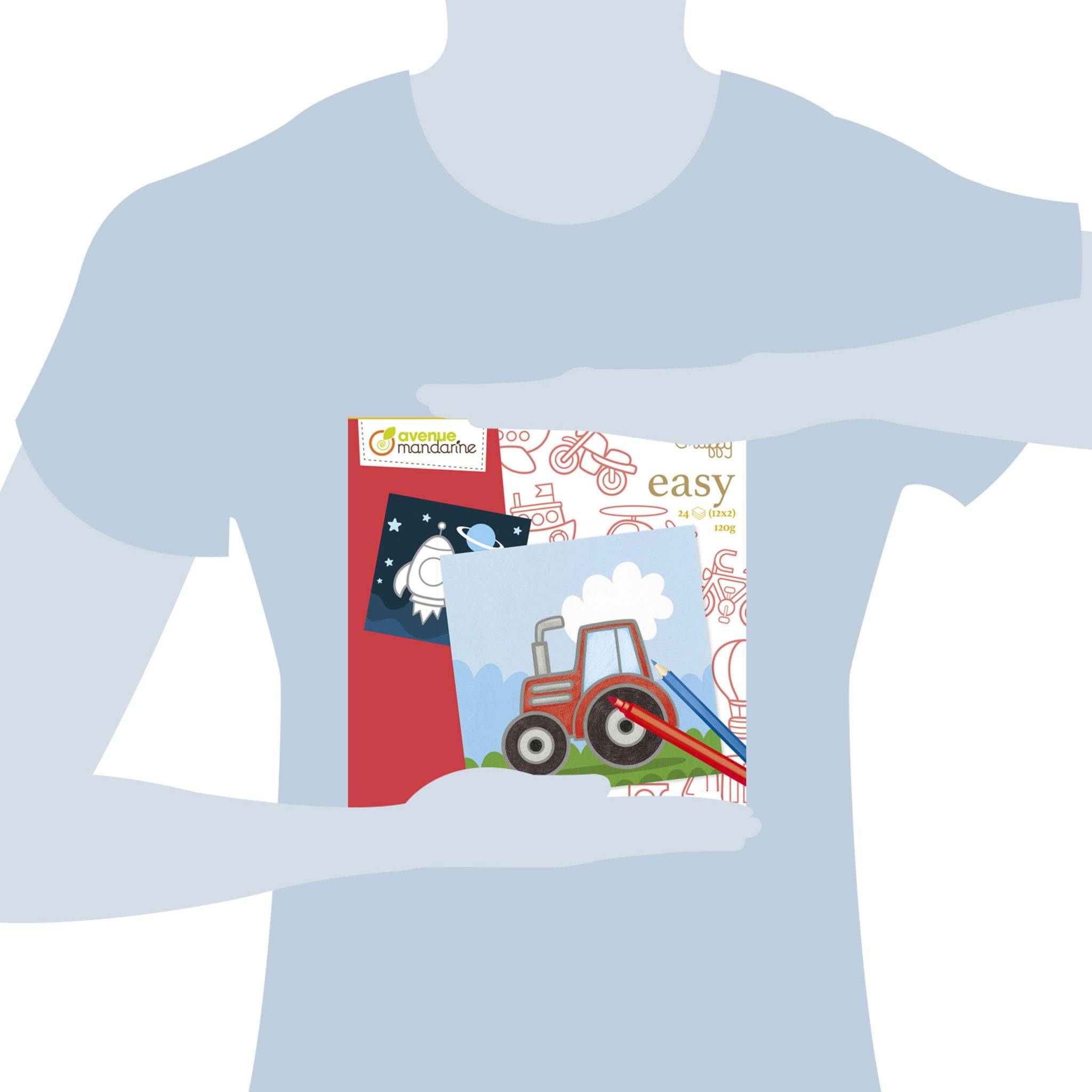 Avenue Mandarine 5x Graffy Easy, Transportmittel - Rot GY140C