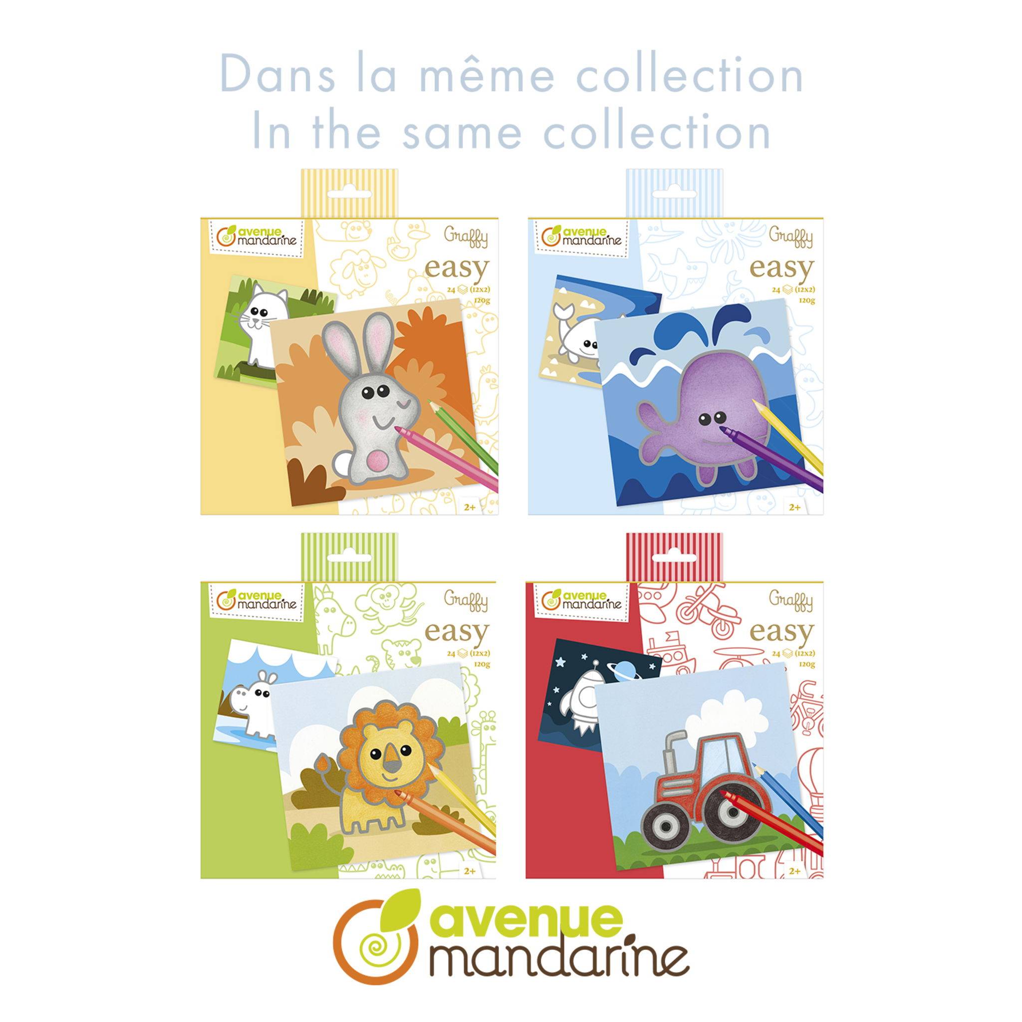 Avenue Mandarine 5x Graffy Easy, Transportmittel - Rot GY140C