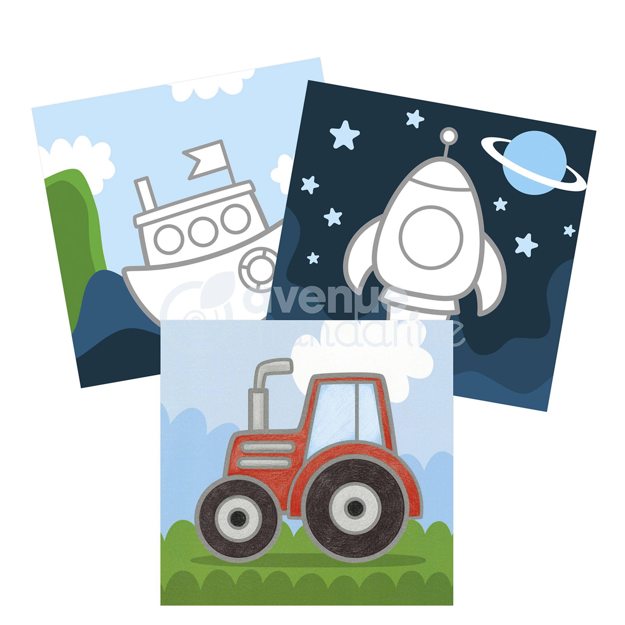 Avenue Mandarine 5x Graffy Easy, Transportmittel - Rot GY140C