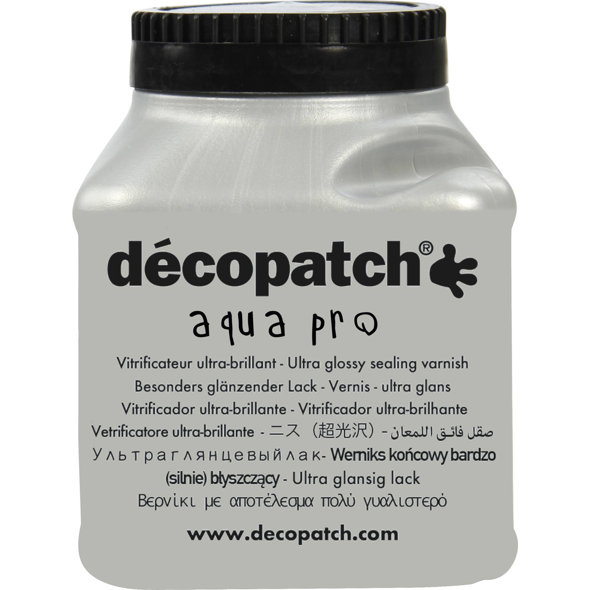 Décopatch 12x Klarlack Aquapro, ultraglänzend, 180g - Wassergrün VAUB180AO