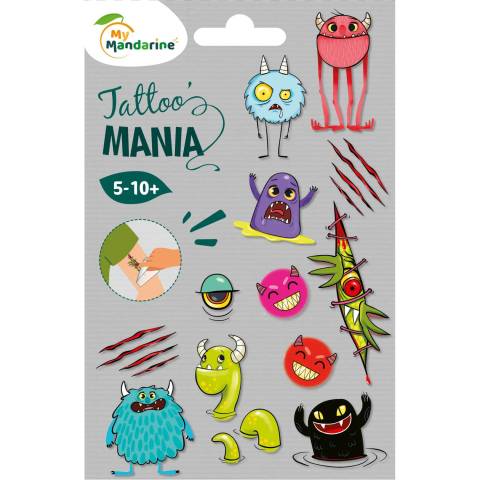 Avenue Mandarine 10x Tattoo' Mania, Monster - Mehrfarbig CC053C