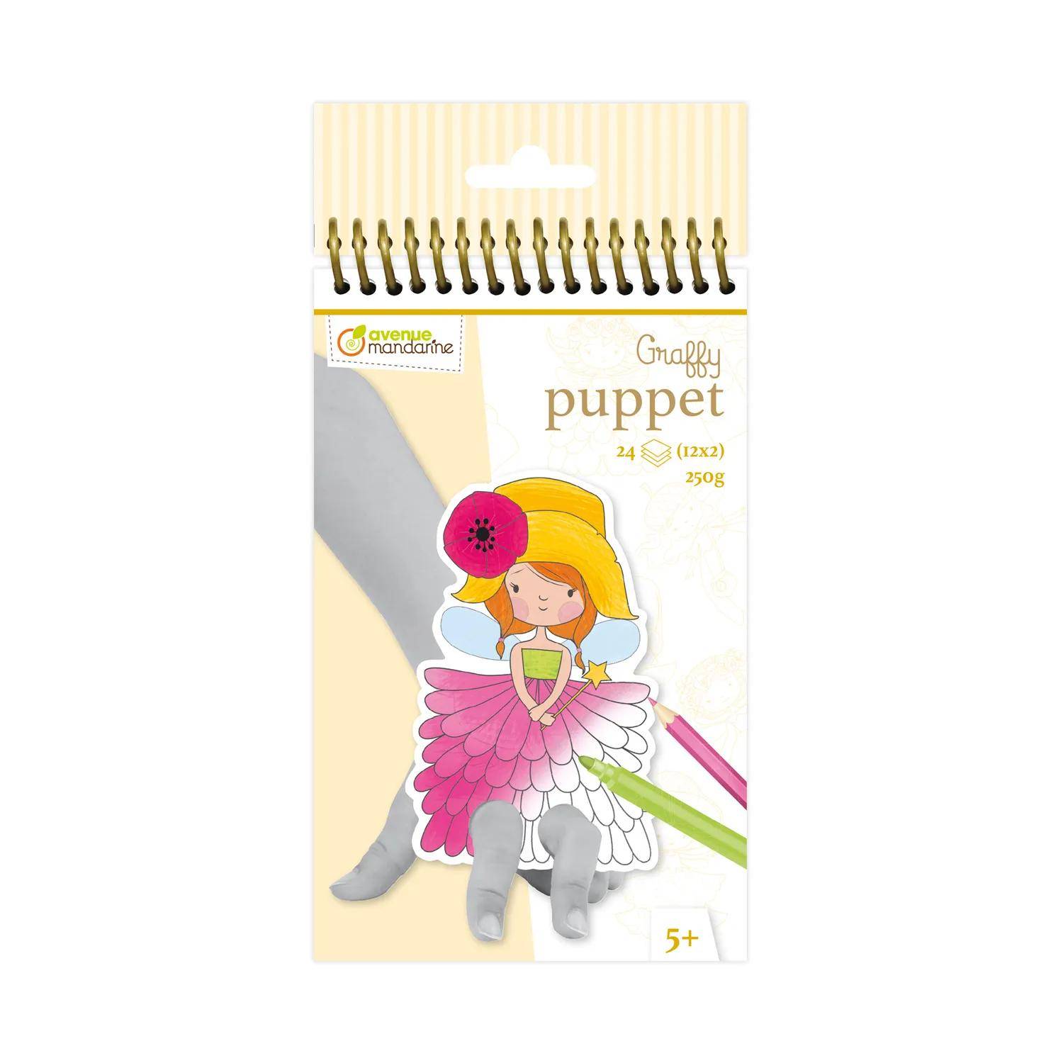 Avenue Mandarine 5x Graffy Puppet, Feen - Rosa GY007O
