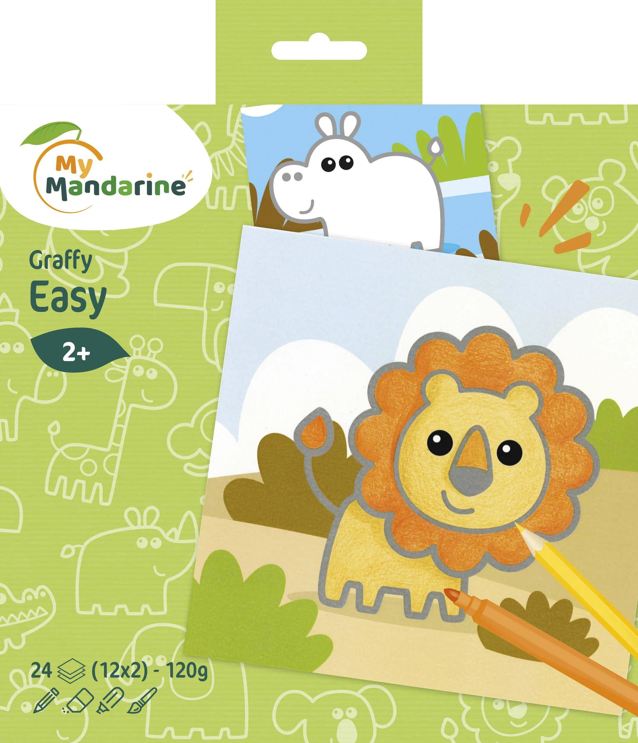 Avenue Mandarine 5x Graffy Easy, Wildtiere - Grün GY139C
