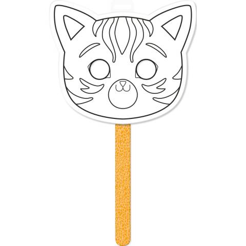 Avenue Mandarine 5x Graffy Stick, Stabmaske, Katze - Orange GY132C