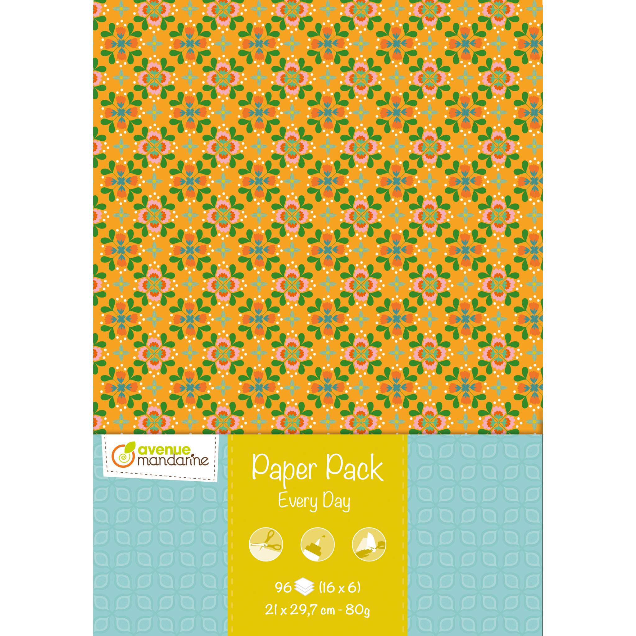 Avenue Mandarine 3x Paper Pack, A4, Everyday - Mehrfarbig CC044C