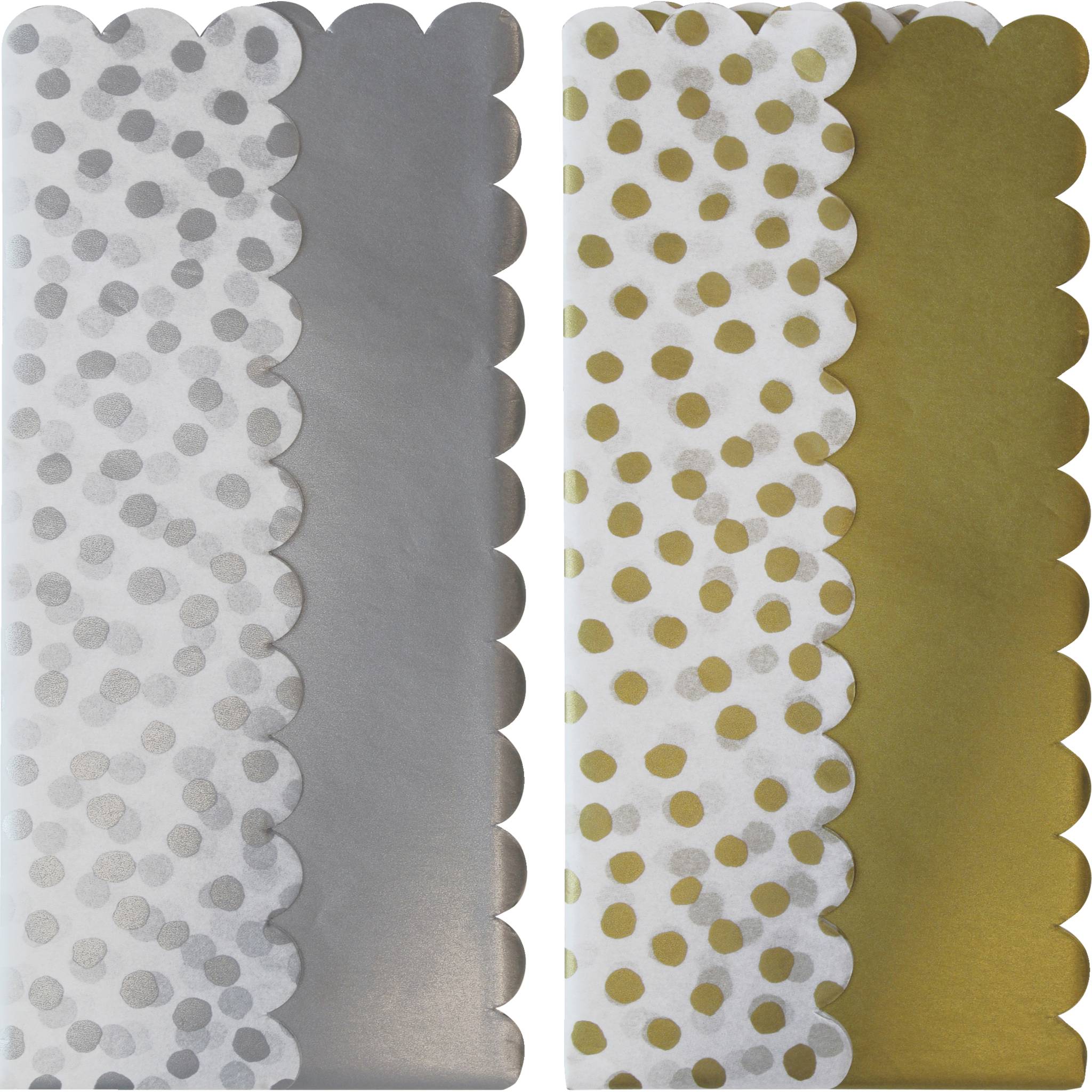 Clairefontaine 12x Seidenpapier, 6Bl 50x70 cm, Punkte, sortiert - 24294-GSC