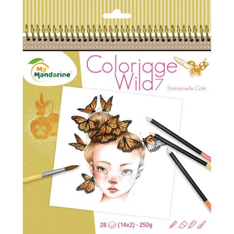 Avenue Mandarine 5x Malbuch Wild 7 - Gold GY134C