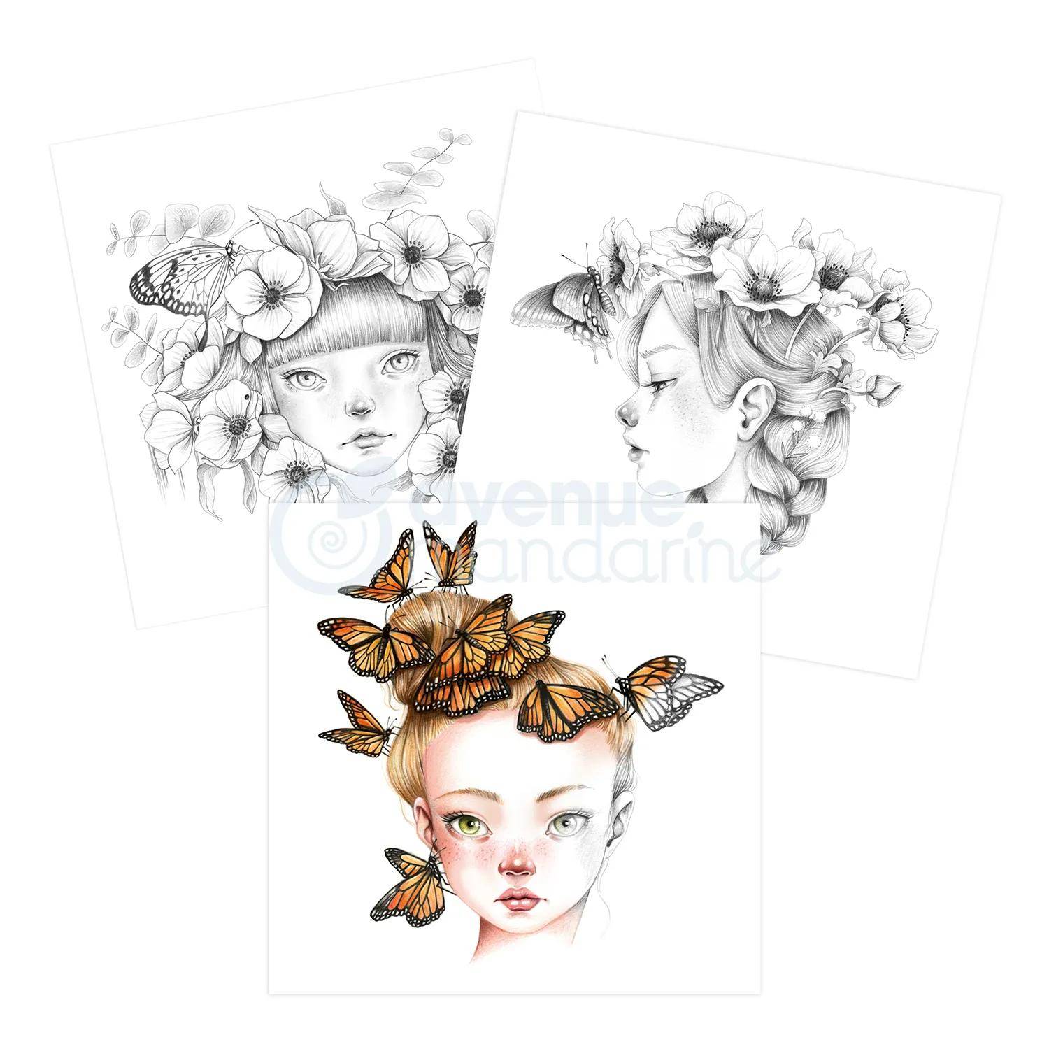 Avenue Mandarine 5x Malbuch Wild 7 - Gold GY134C