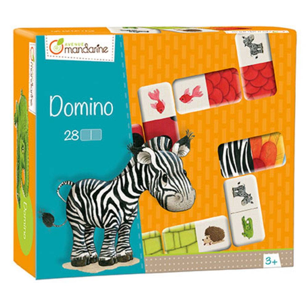 Avenue Mandarine 2x Domino, Tiere und Texturen - Mehrfarbig 42764O
