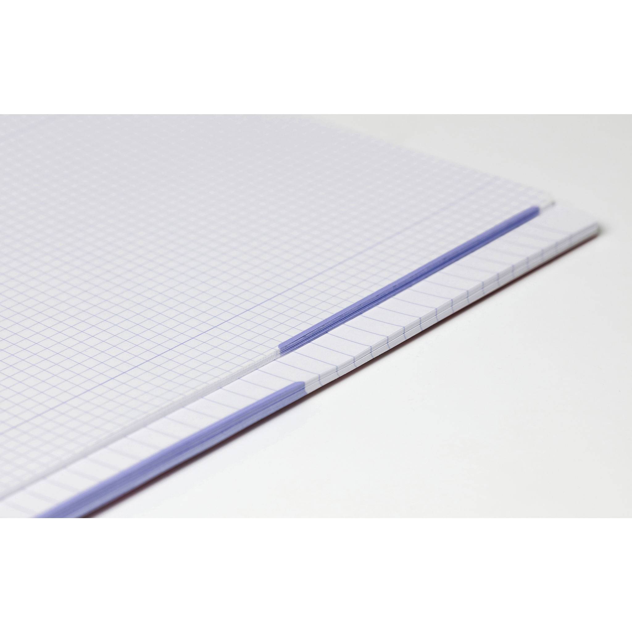 Clairefontaine 5x DUO book Collegeblock A4+ 40 Bl kariert + 40 Blatt Lin. 82578C