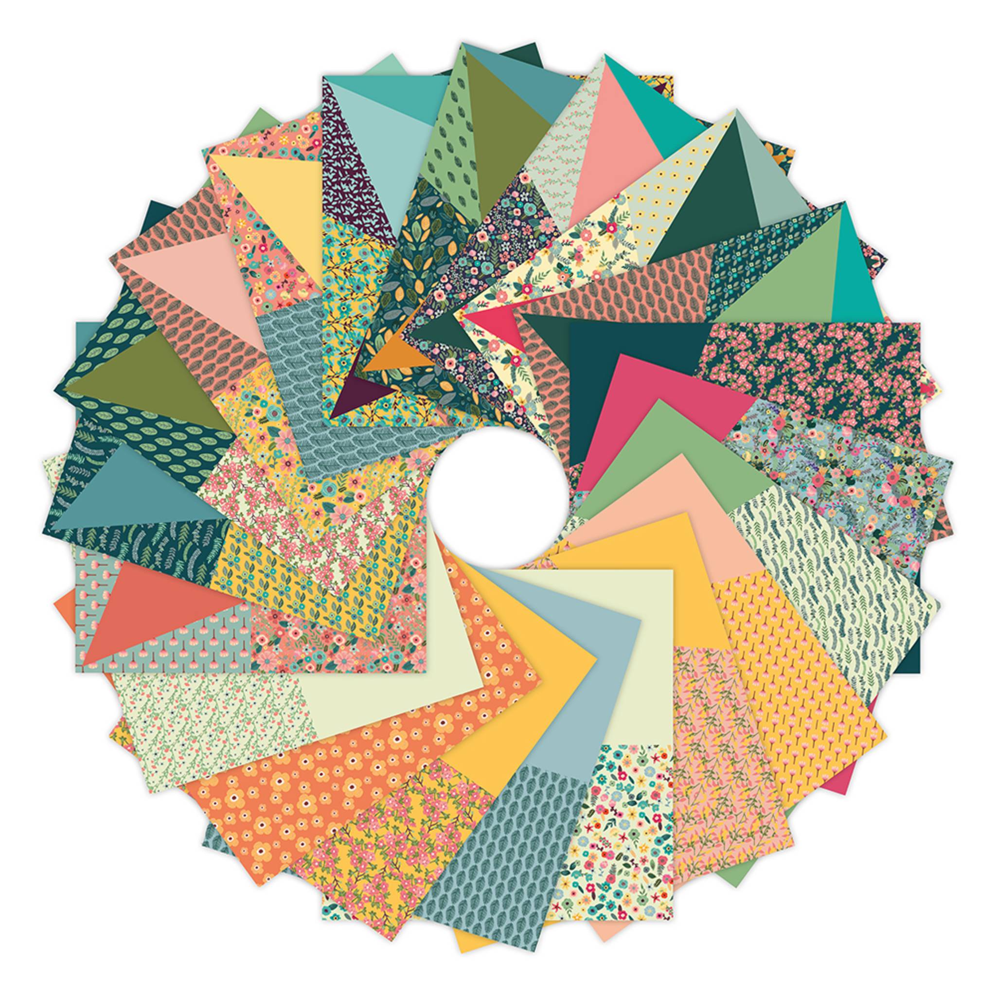 Clairefontaine 5x Origamiset Pack. 60 Blatt 3 Formate Vögel Mehrfarbig 95382C