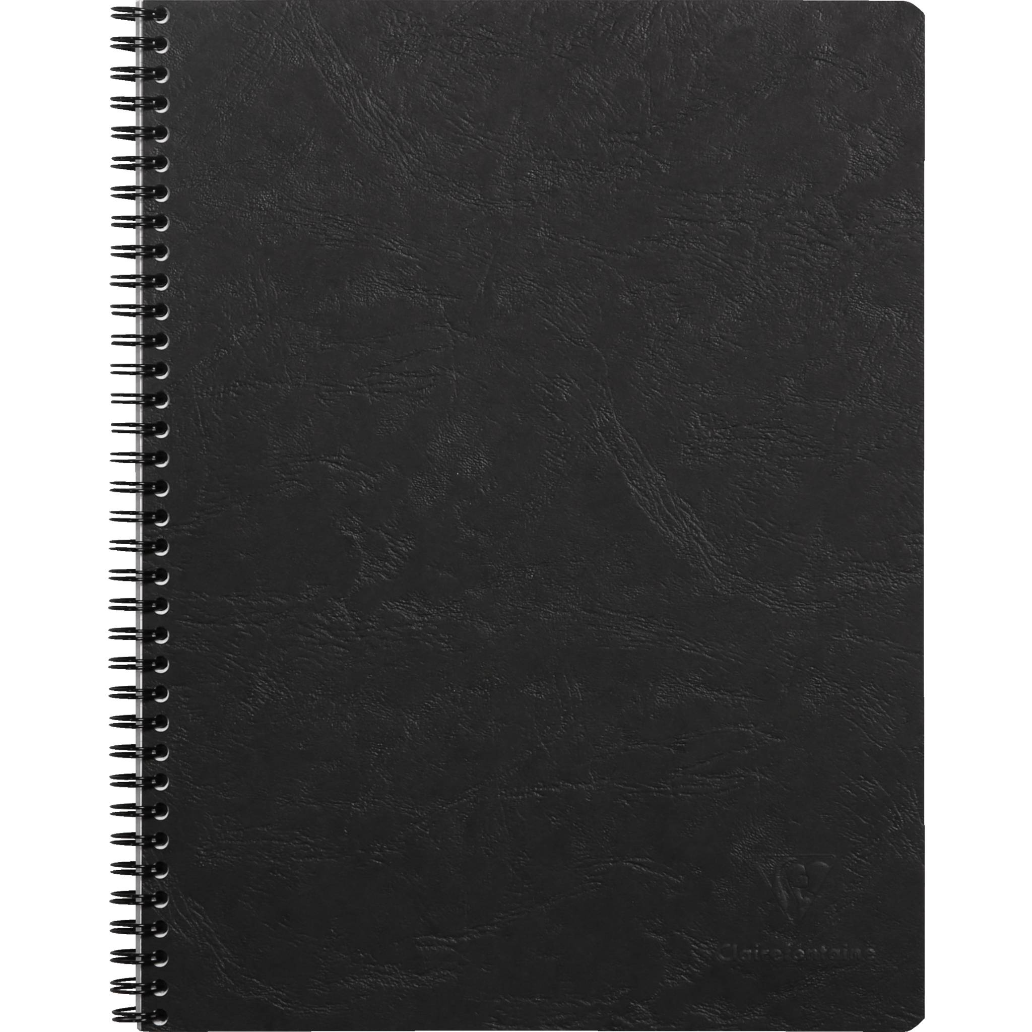 Clairefontaine 5x Age Bag Collegeblock A4+ 80 Blatt liniert Schwarz 782561C