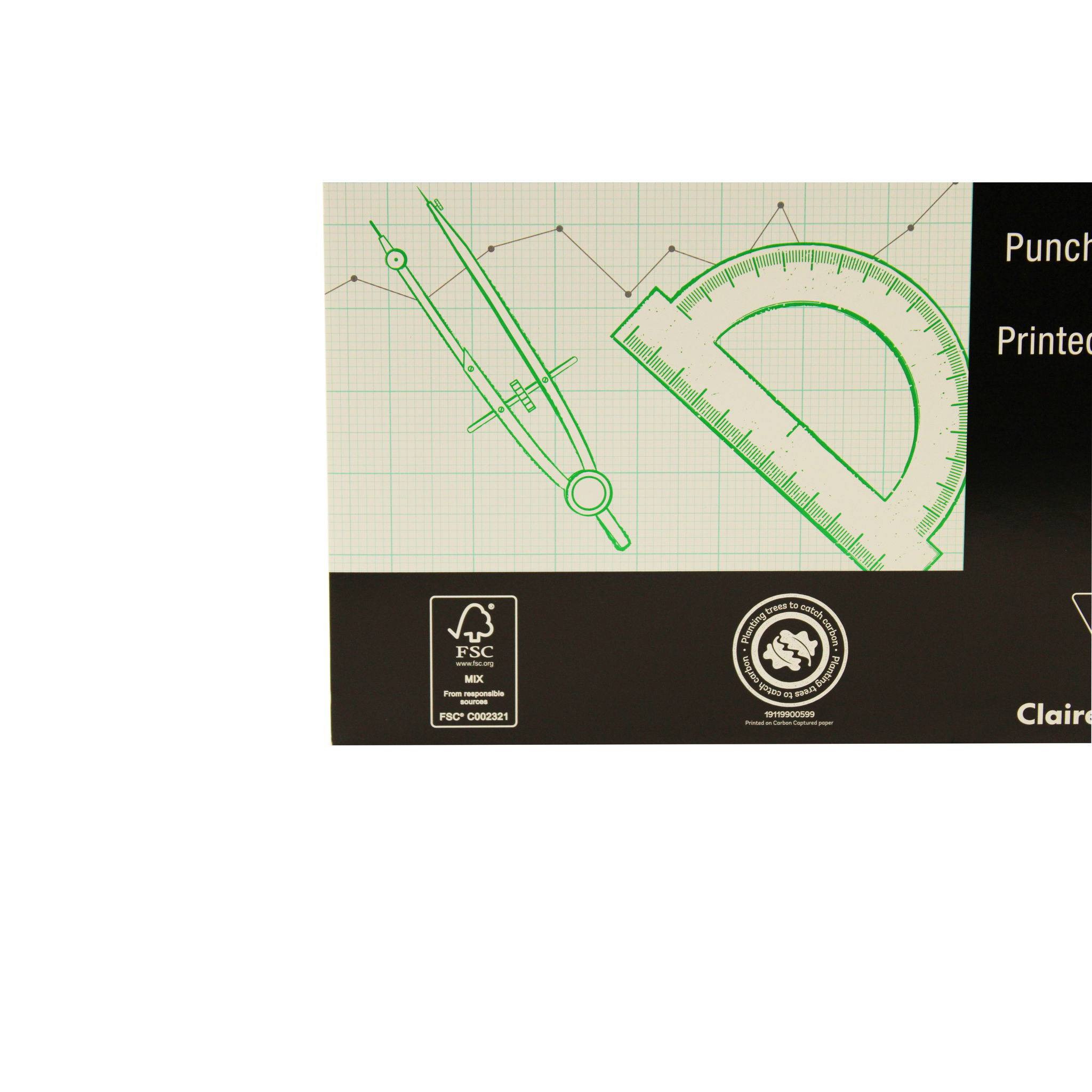 Clairefontaine 5x Chartwell Block 30 Blatt A3 70g 1/10, 1/2 & 1 - J103BZ