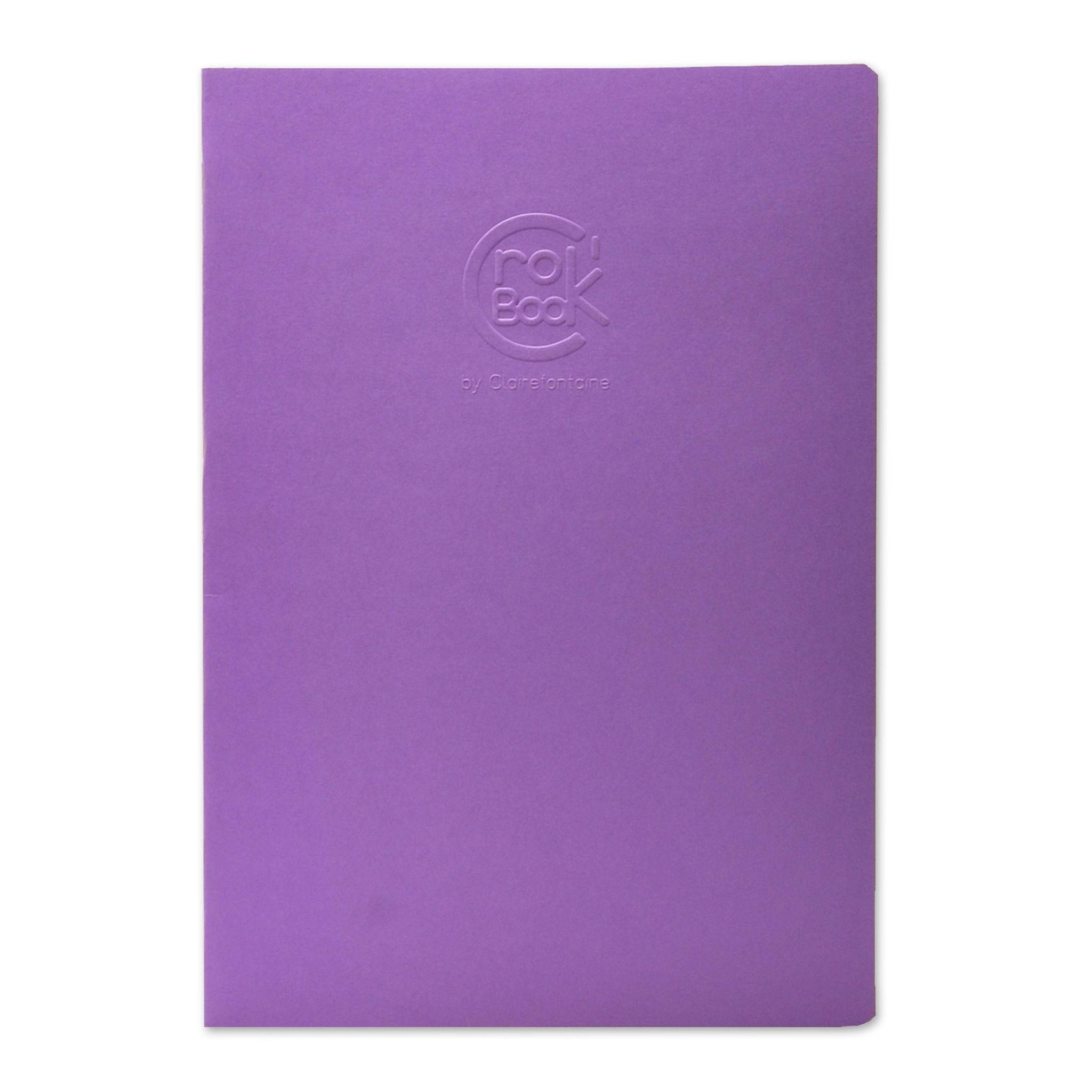 Clairefontaine 10x Skizzenheft Crok'Book A4 Hochformat 24 Blatt weiß 90g - 6032C