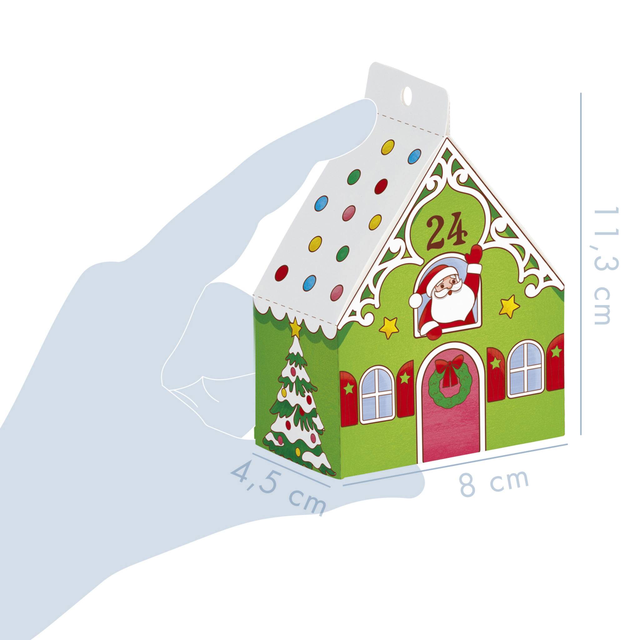 Avenue Mandarine 5x Graffy Christmas, Adventskalender zum Ausmalen - Rot GY123C