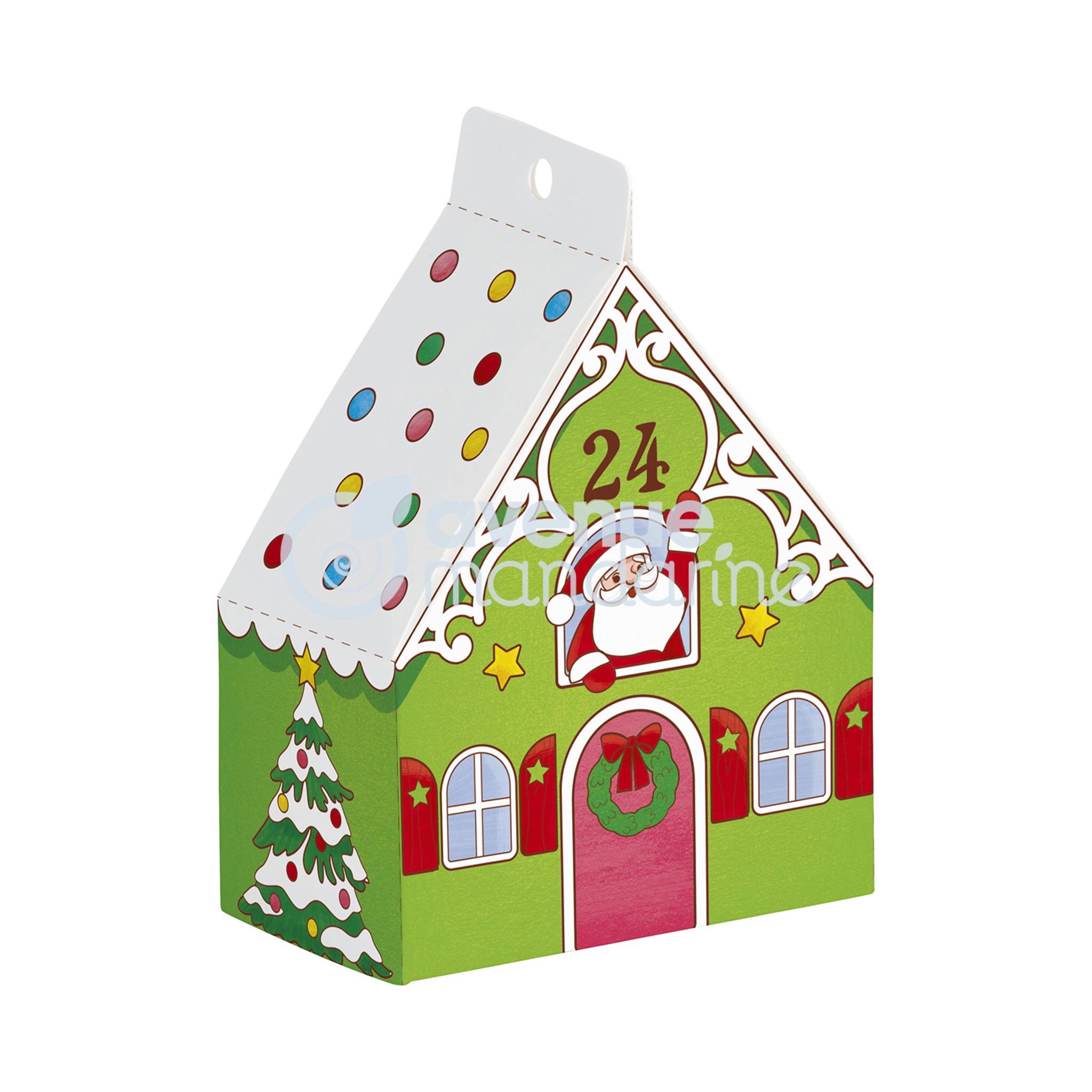 Avenue Mandarine 5x Graffy Christmas, Adventskalender zum Ausmalen - Rot GY123C
