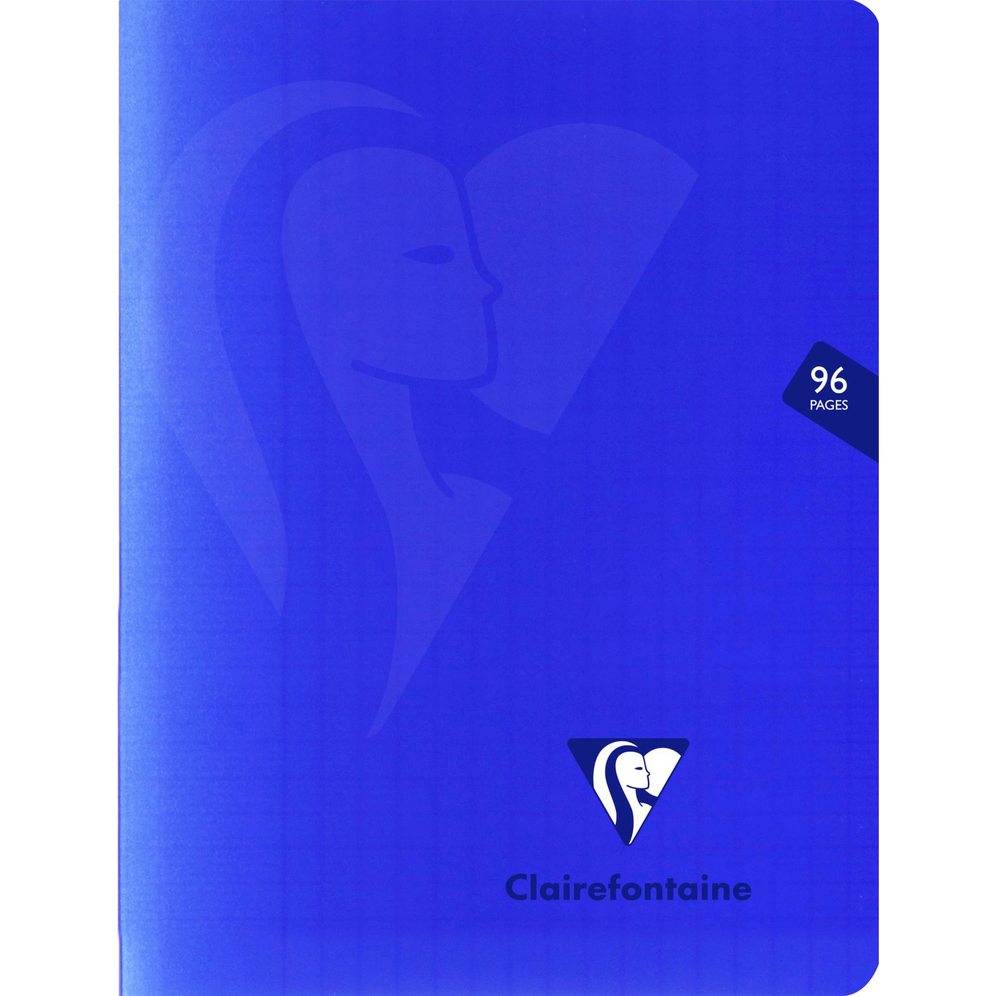 Clairefontaine 10x Heft Mimesys, 17x22 cm, 48 Blatt 90g Marineblau 322741C