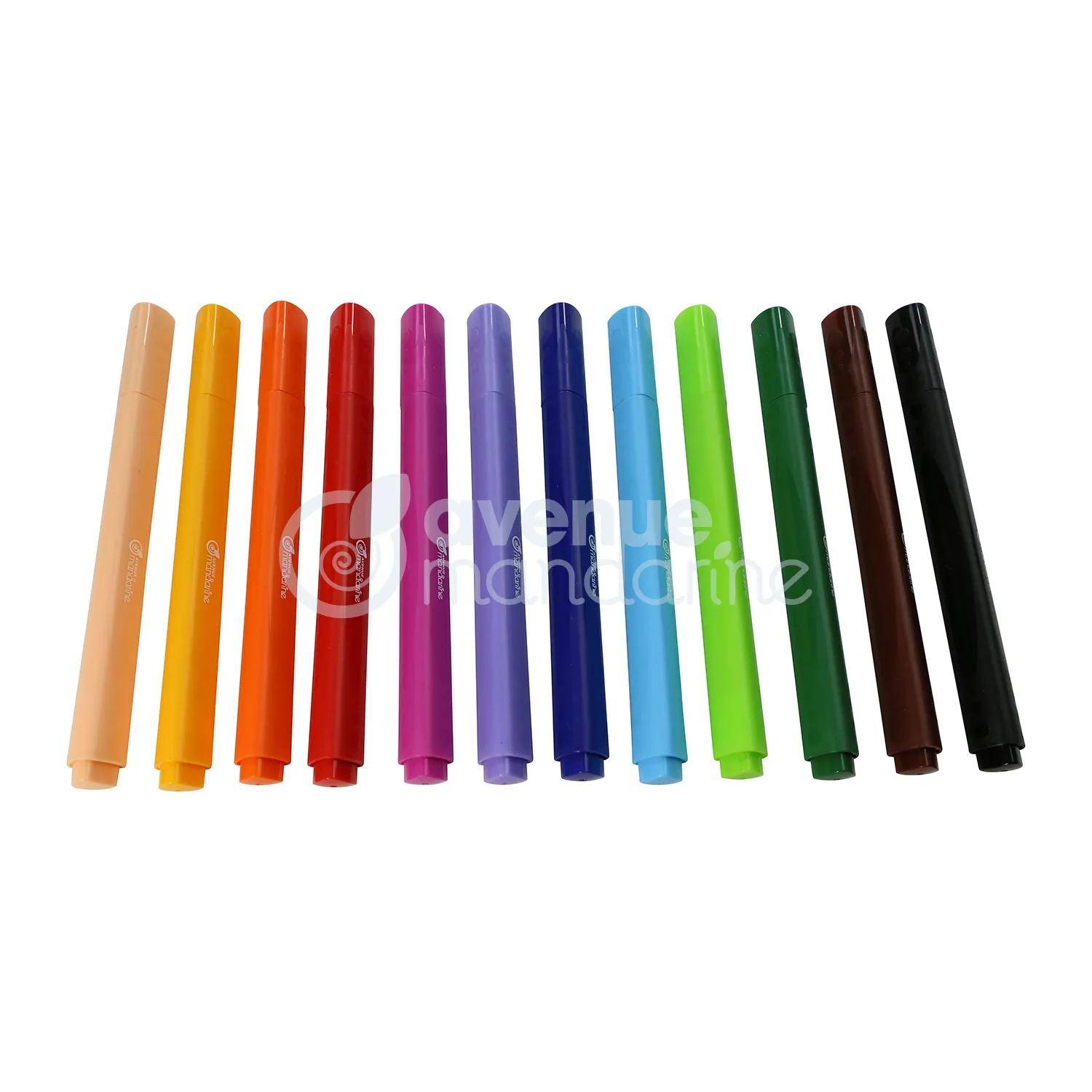 Avenue Mandarine 10x Packung mit 12 Filzstiften - Mehrfarbig CC030O