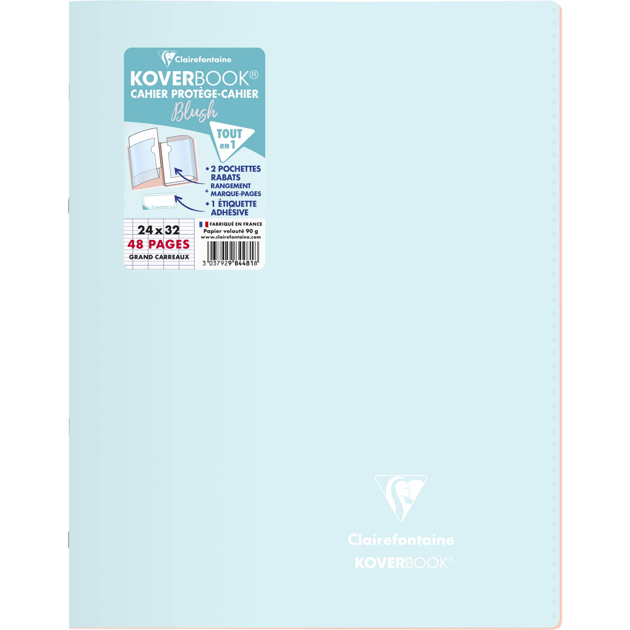 Clairefontaine 10x Koverbook Blush Heft 24x32cm, 24 Blatt 90g Sortiert 984481C