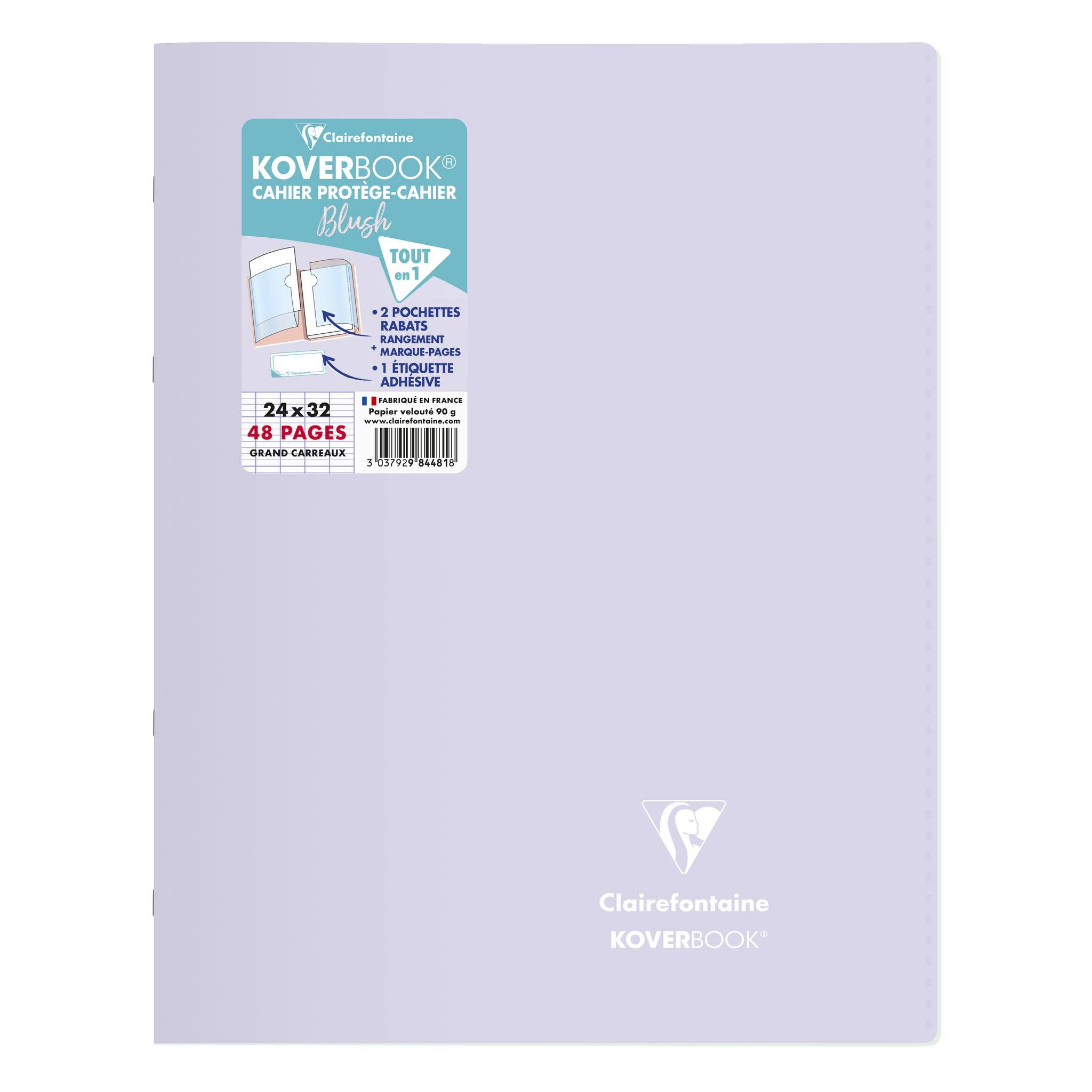 Clairefontaine 10x Koverbook Blush Heft 24x32cm, 24 Blatt 90g Sortiert 984481C