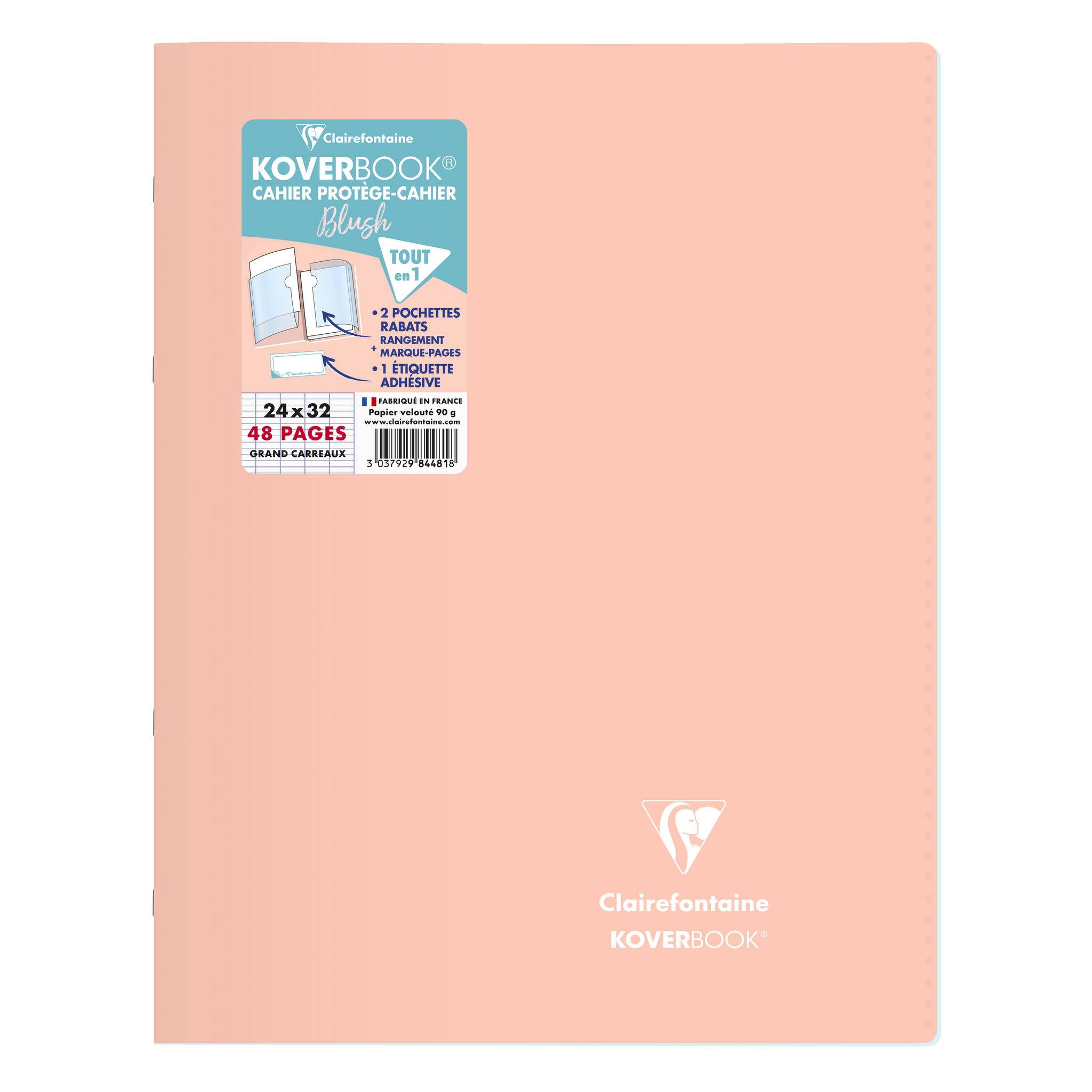 Clairefontaine 10x Koverbook Blush Heft 24x32cm, 24 Blatt 90g Sortiert 984481C
