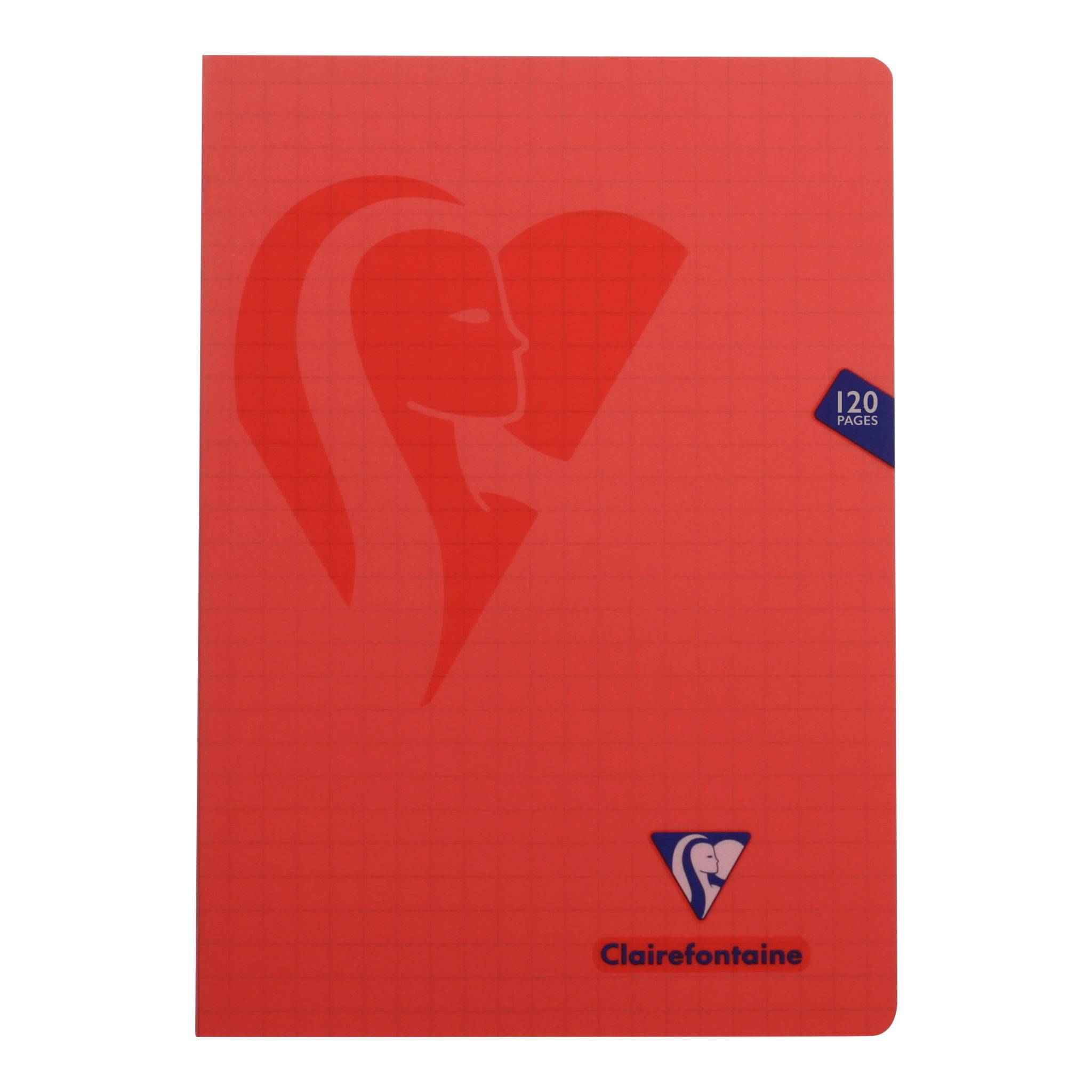 Clairefontaine 10x Mimesys Heft aus PP A4 60 Bl kariert Sortiert 303510C