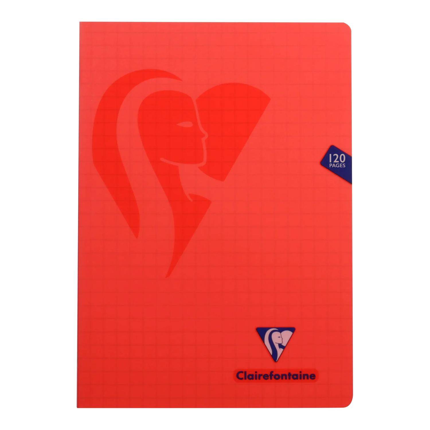 Clairefontaine 10x Mimesys Heft aus PP A4 60 Bl kariert Sortiert 303510C
