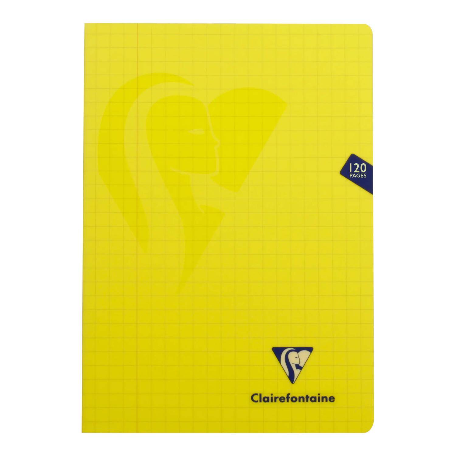 Clairefontaine 10x Mimesys Heft aus PP A4 60 Bl kariert Sortiert 303510C