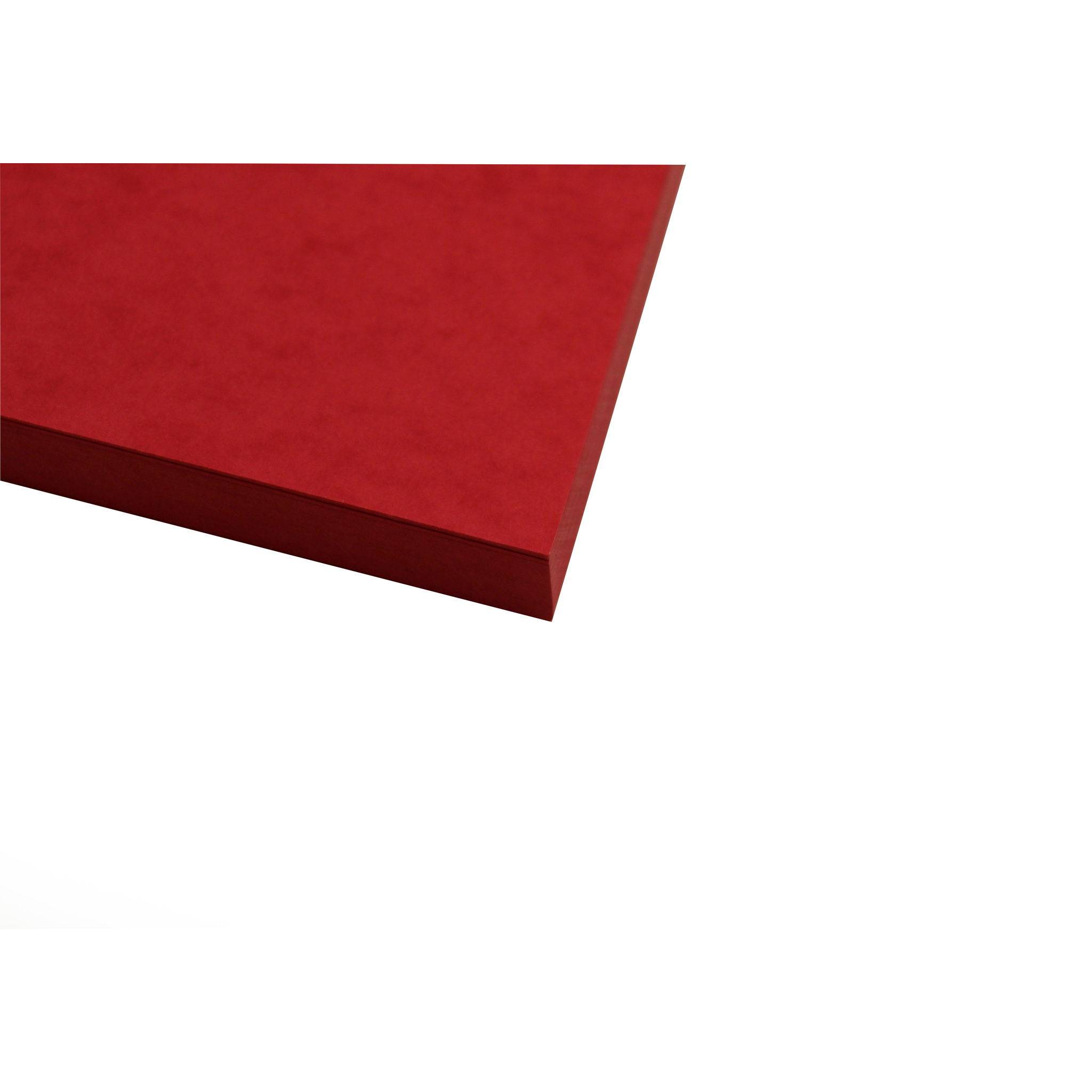 Clairefontaine 50x Europa Karton, Packung mit 50 Blatt A3 256g - Rot 3134Z