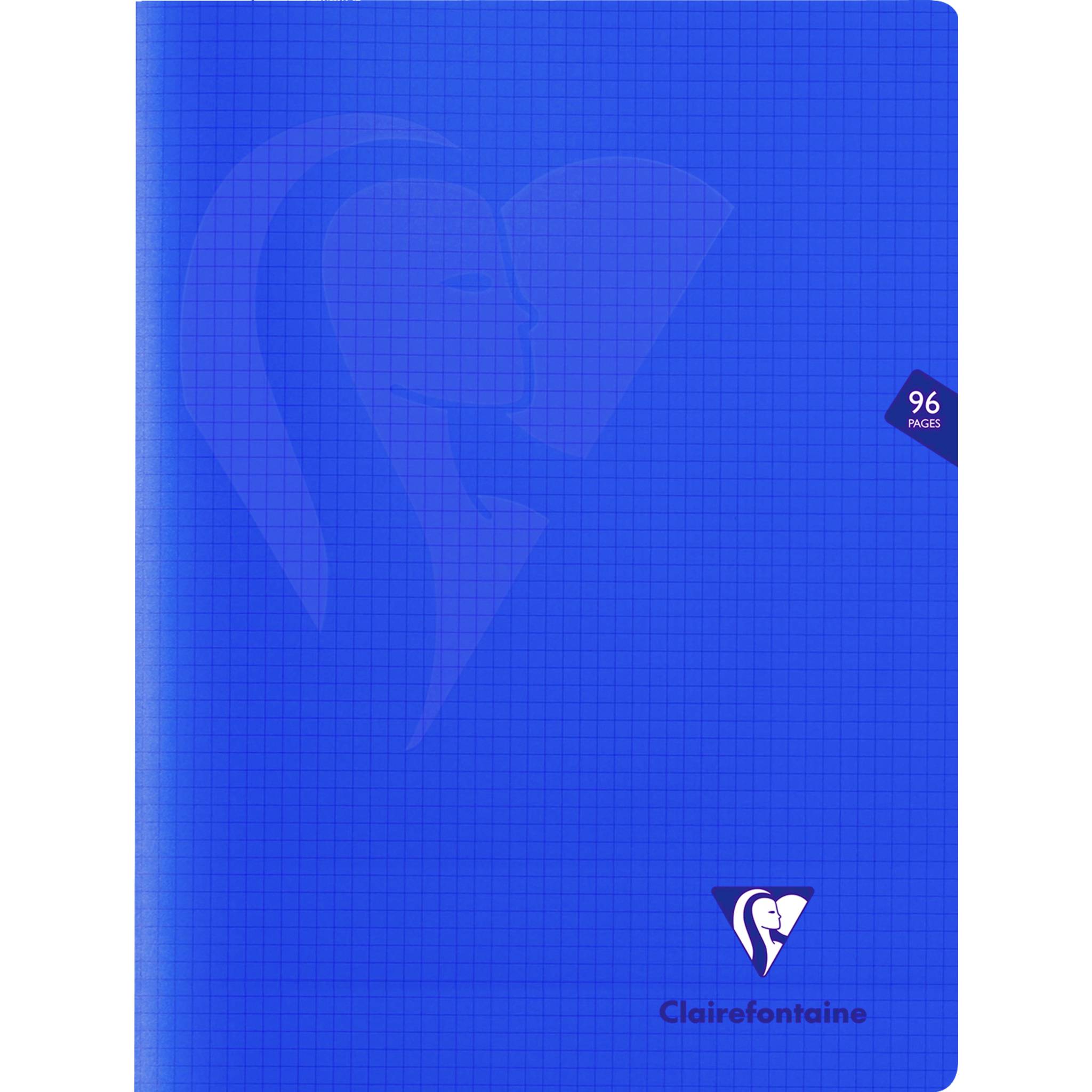 Clairefontaine 10x Heft Mimesys, 24x32cm, 48 Blatt kariert Marineblau 322362C