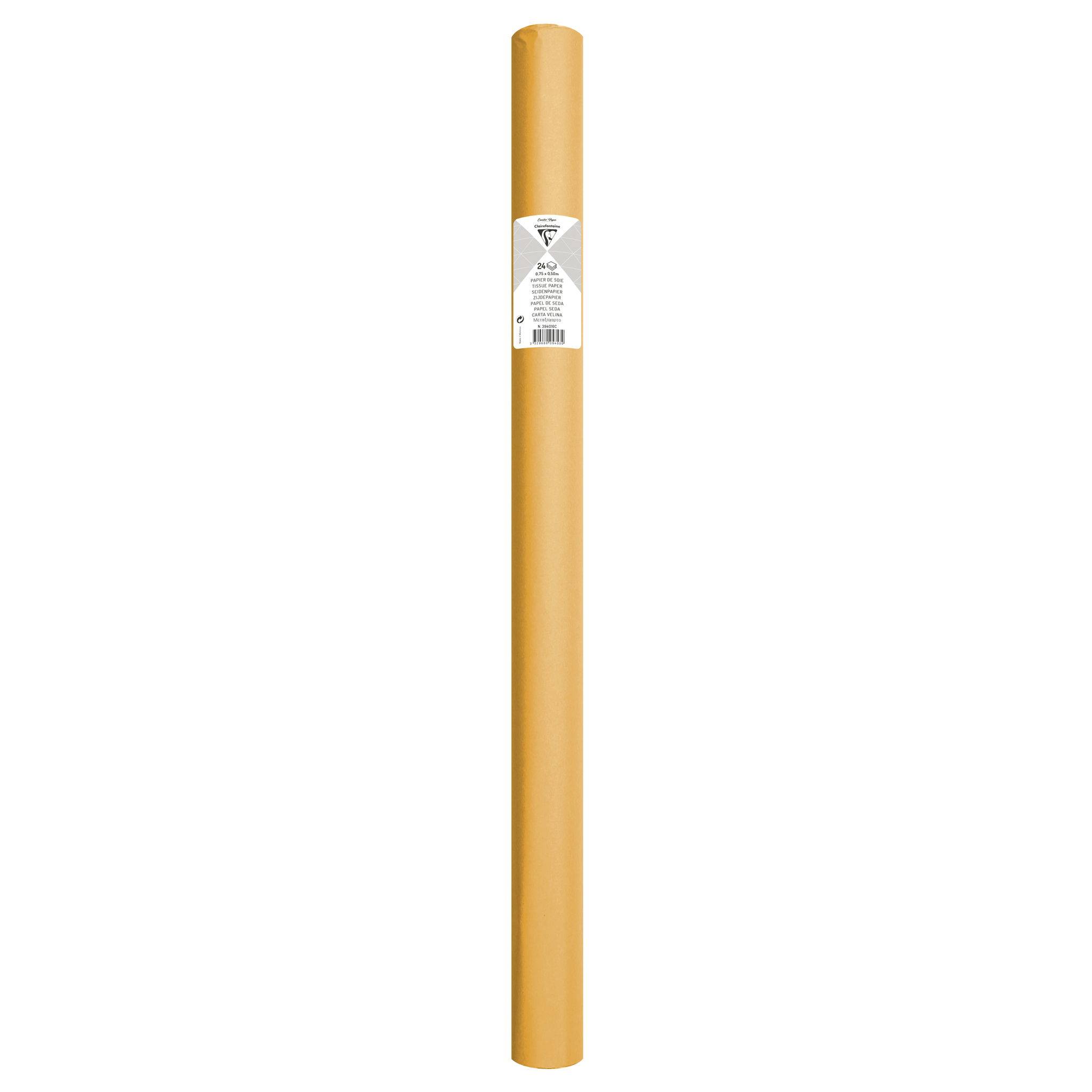 Clairefontaine 5x Seidenpapier Rolle 24 Bogen 18g/m2 50x75cm 394016C