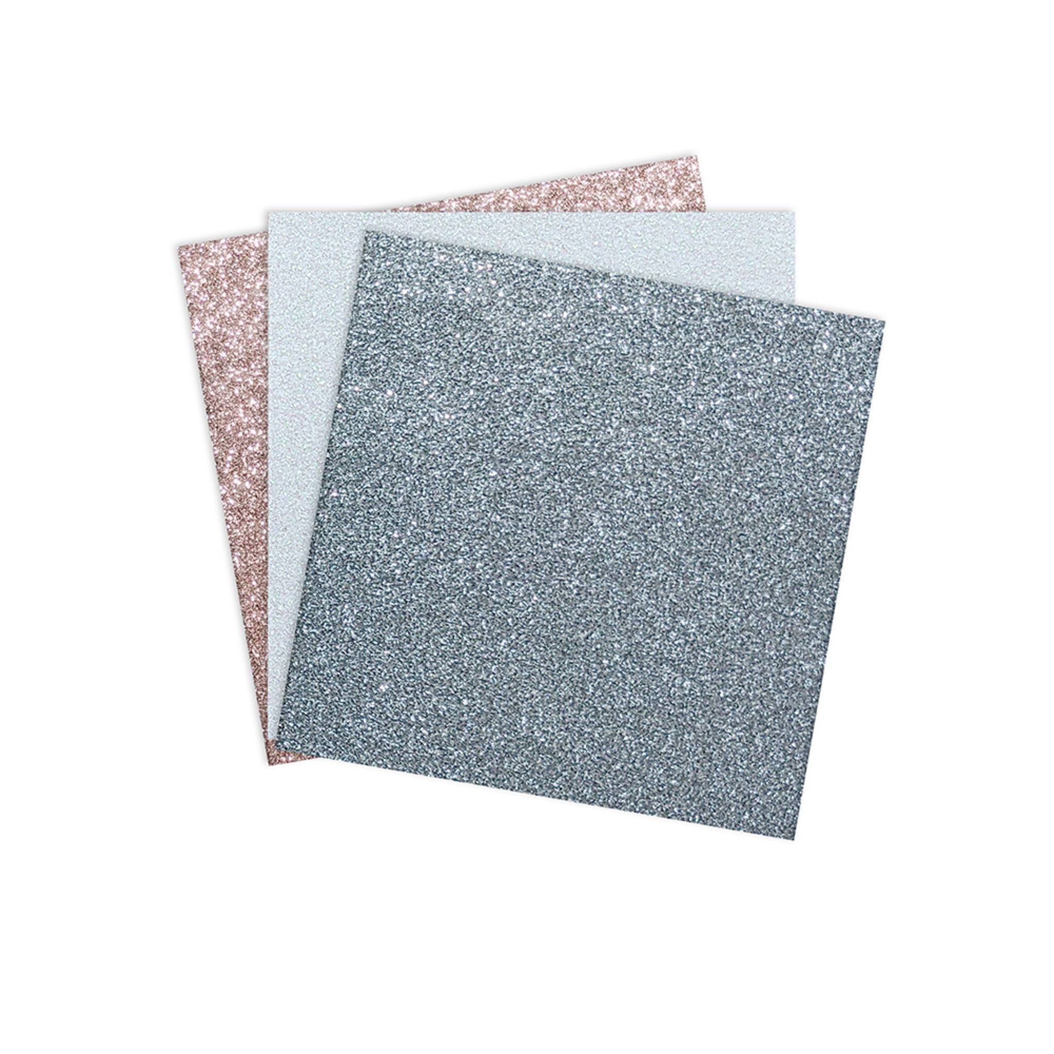 Clairefontaine 5x Glitzerklebepapier 6Bl 30,5x30,5 250g 5x - 95735C