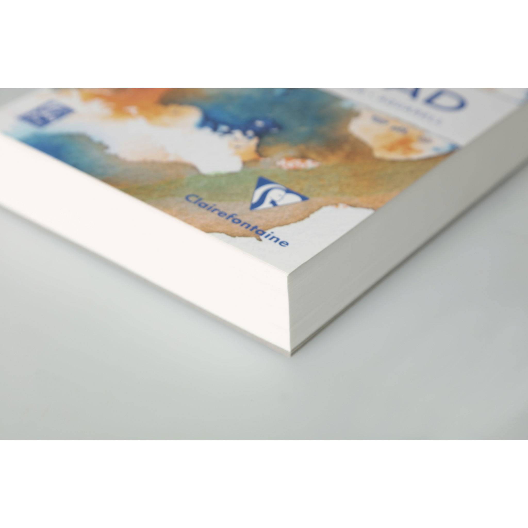 Clairefontaine 2x Aquarellblock Goldline Aquapad A2 20 Blatt weiß 975723C