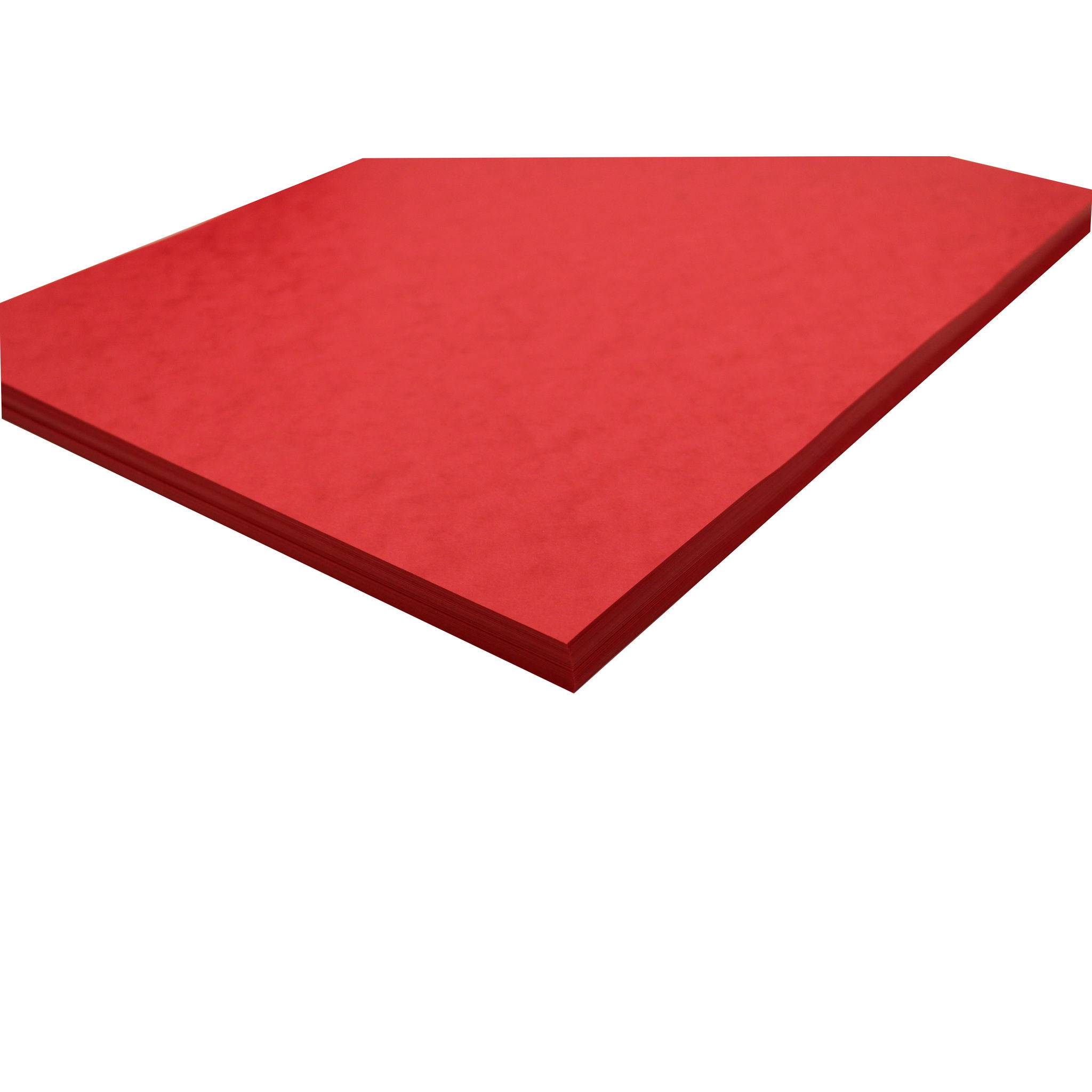 Clairefontaine 50x Europa Karton, Packung mit 50 Blatt A3 256g - Rot 3140Z