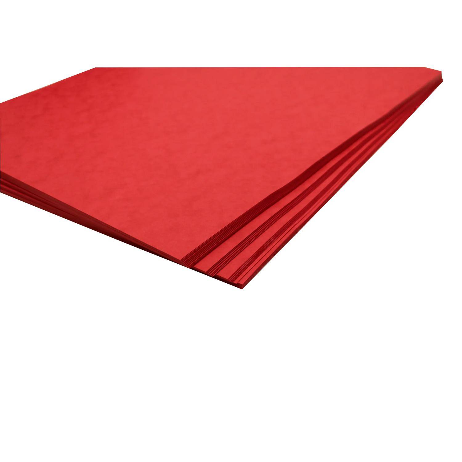 Clairefontaine 50x Europa Karton, Packung mit 50 Blatt A3 256g - Rot 3140Z
