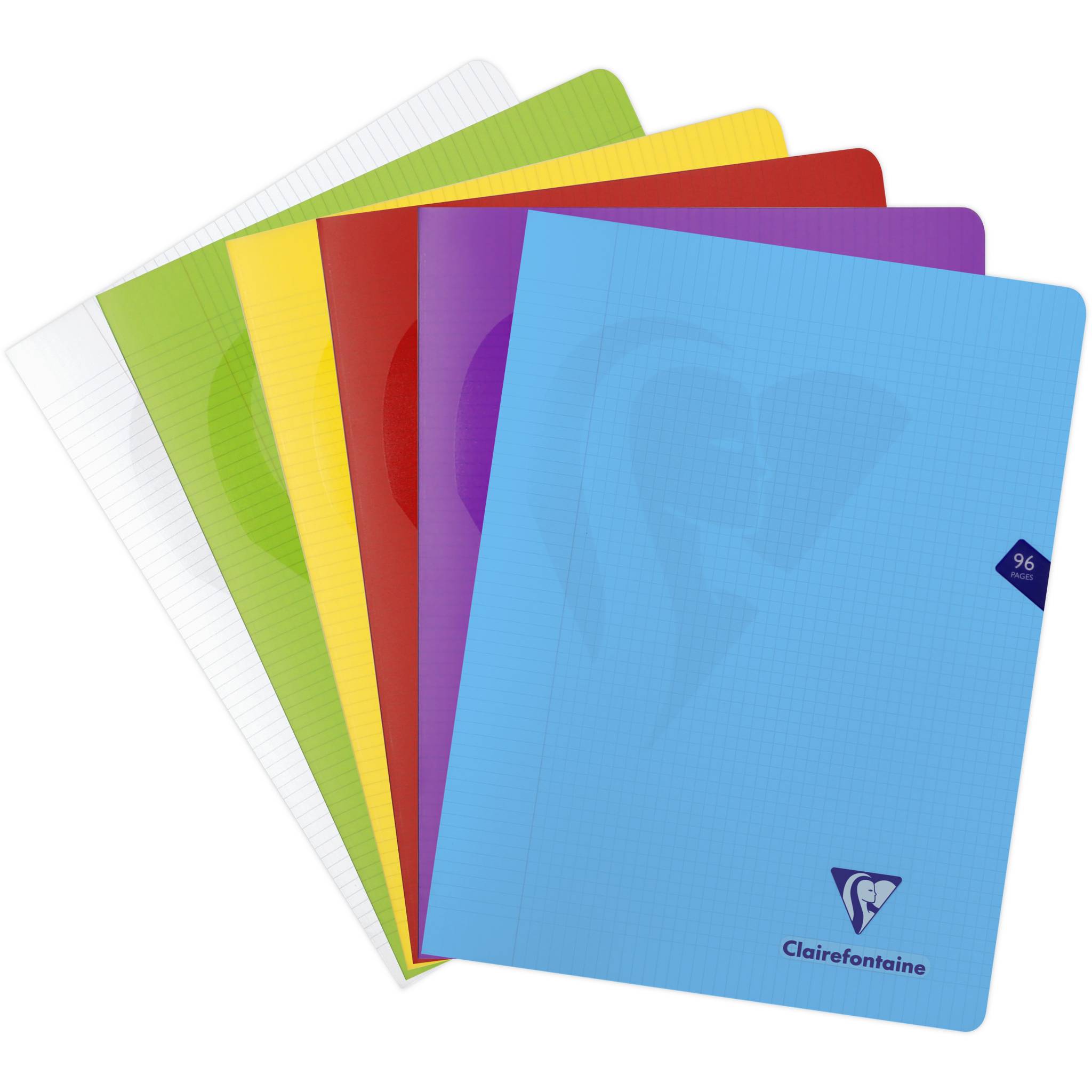 Clairefontaine 10x Heft Mimesys, 24x32cm, 48 Blatt 90g, kariert Sortiert 303368C