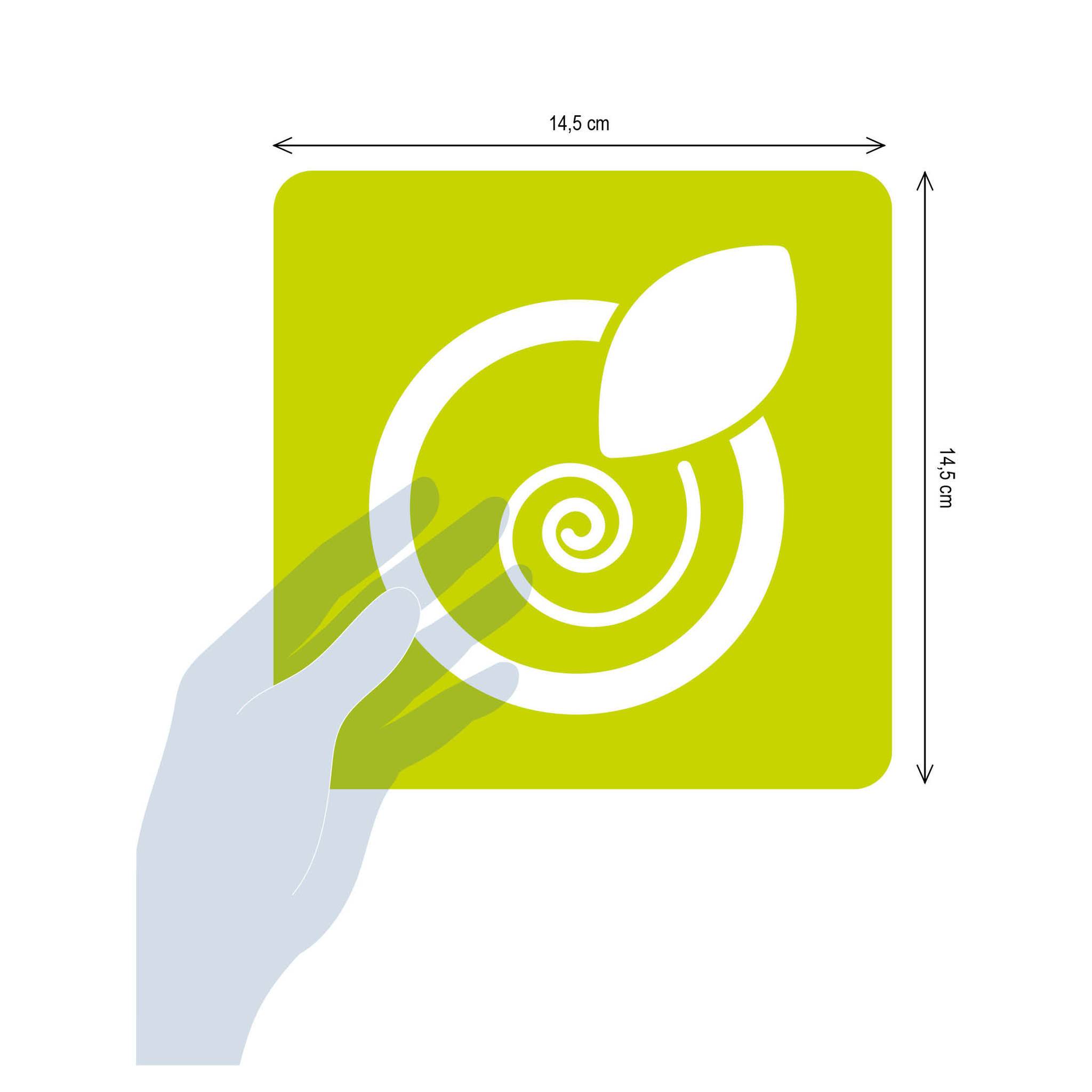 Avenue Mandarine 3x 6-teiliges Schablonenset für Kinder, Feen - Orange 42839O