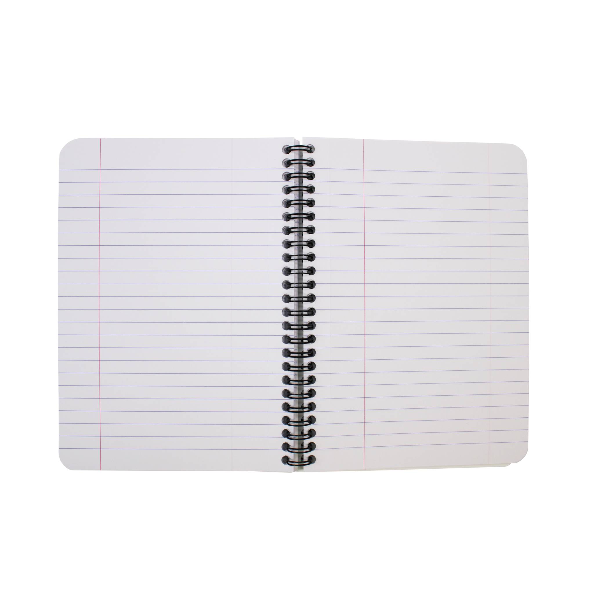 Clairefontaine 5x Spiralbuch A5, 90 Blatt liniert mit Rand Grün 5810Z