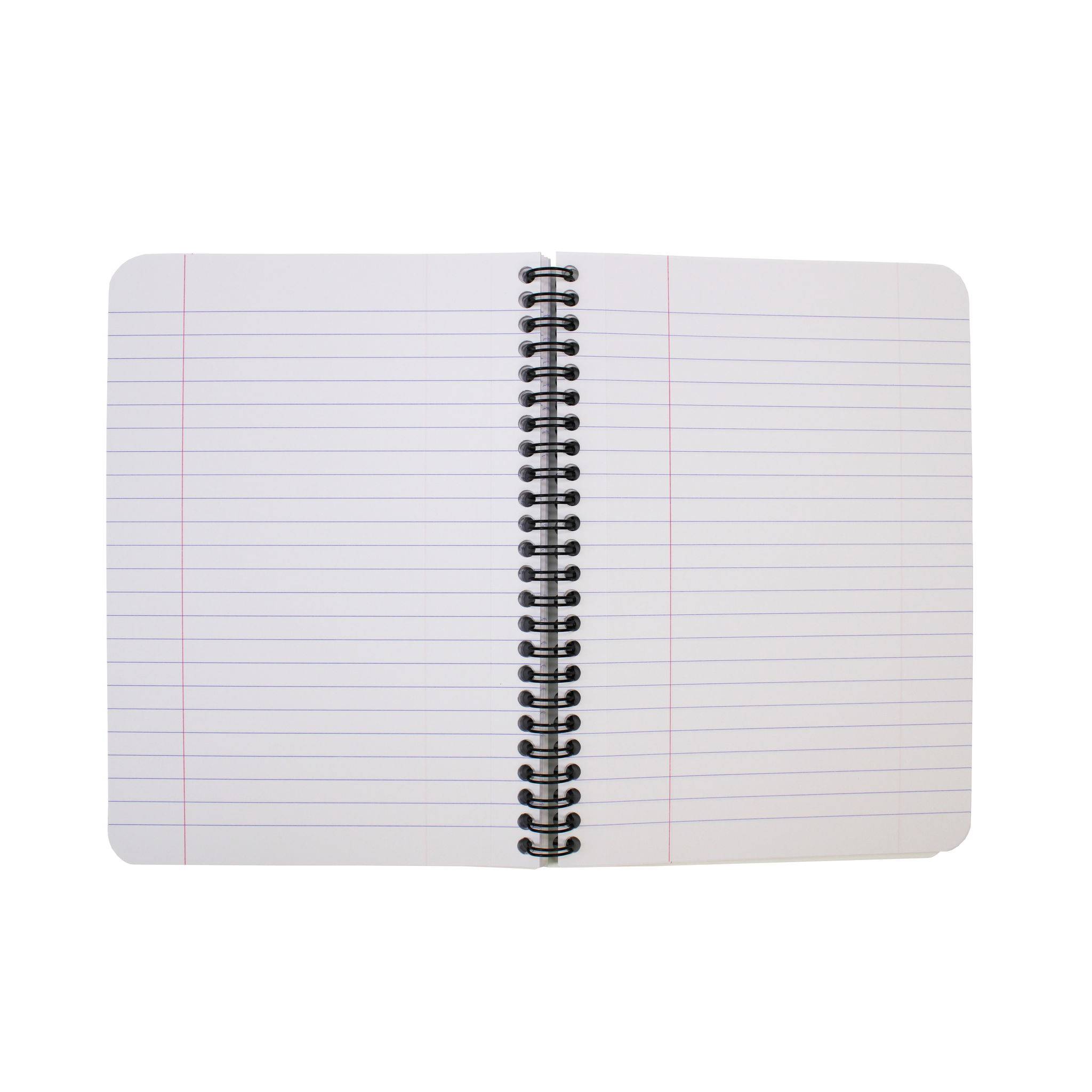 Clairefontaine 5x Spiralbuch A5, 90 Blatt liniert mit Rand Grün 5810Z