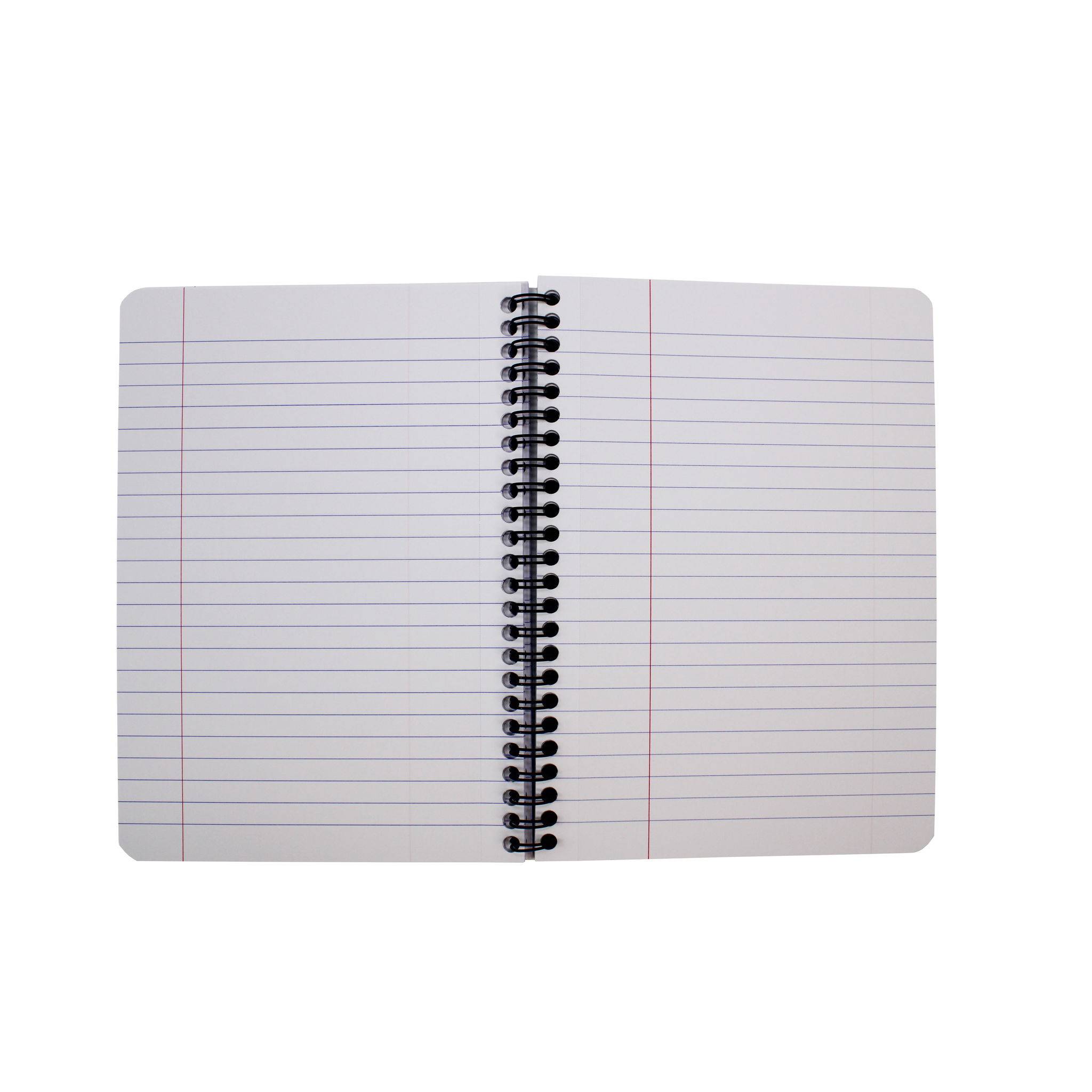 Clairefontaine 5x Spiralbuch A5, 90 Blatt liniert mit Rand Türkis 5812Z